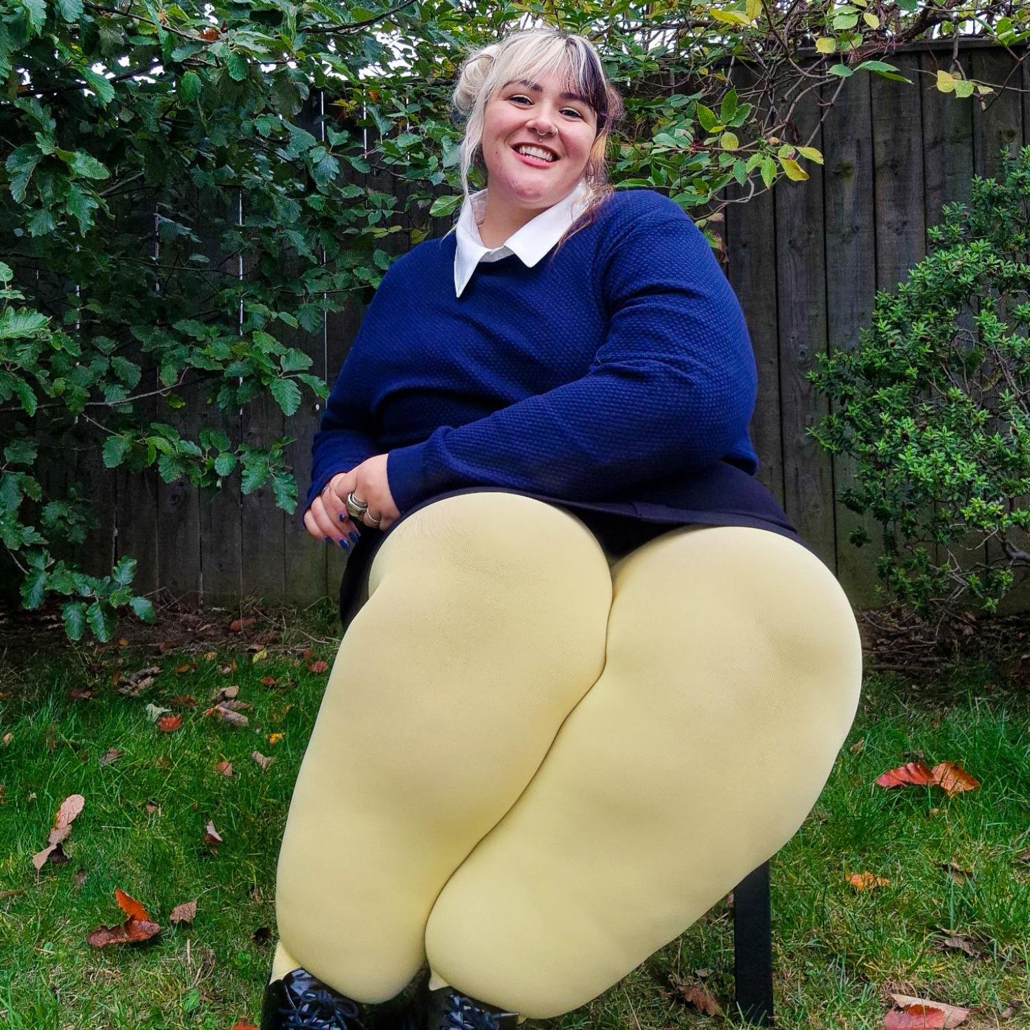 120 Denier Tights - Butter - Image 10