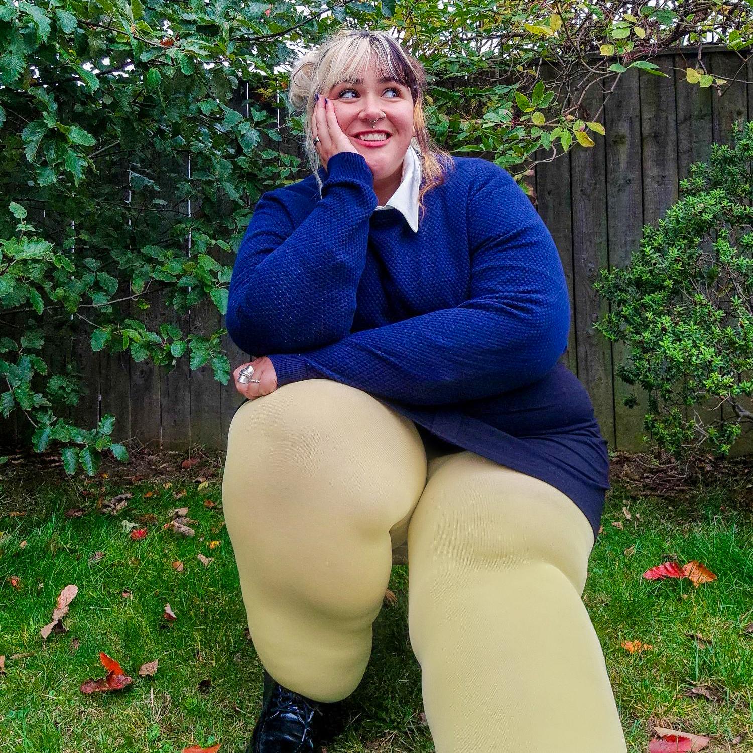 120 Denier Tights - Butter - Image 14