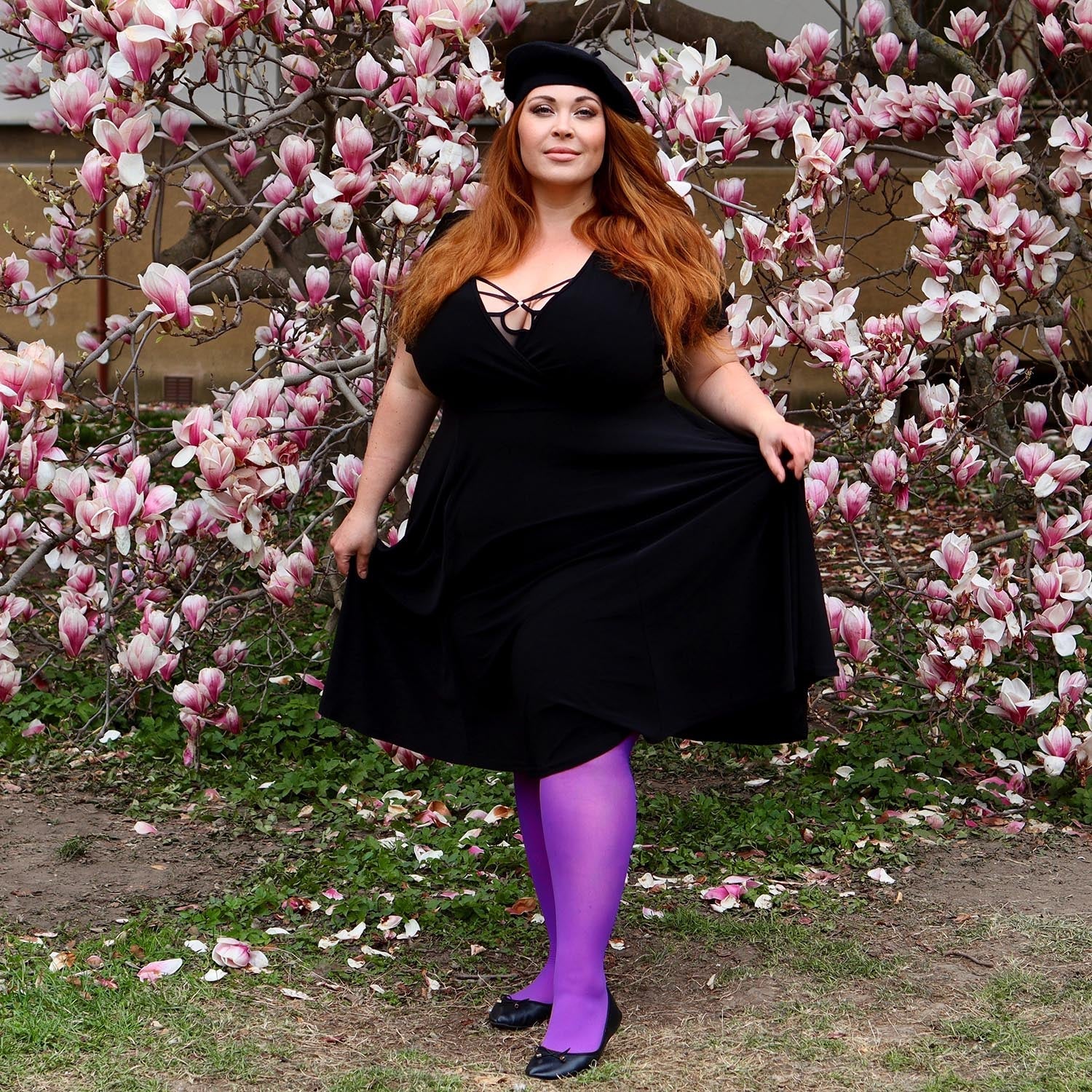 30 Denier Sheer Tights - Purple Haze - Image 11