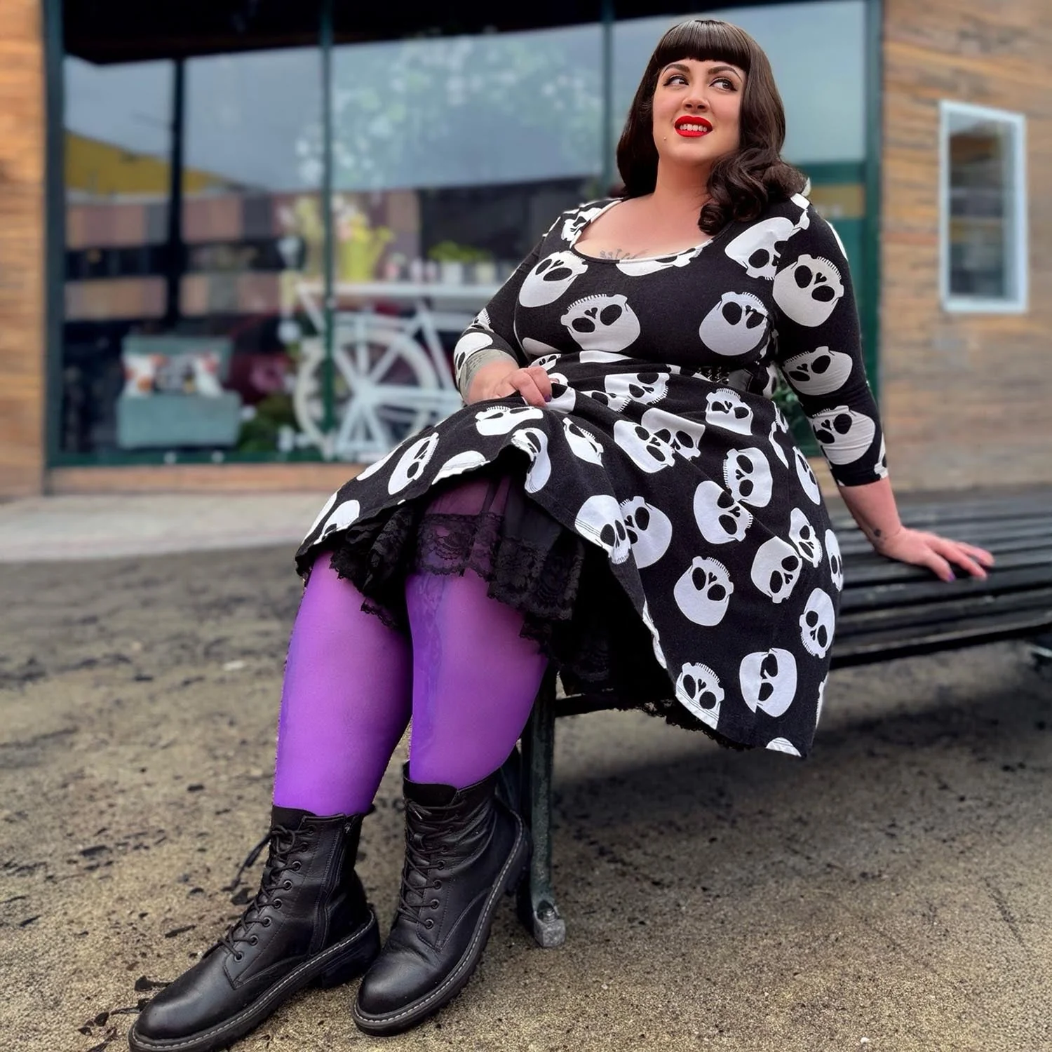 30 Denier Sheer Tights - Purple Haze - Image 13