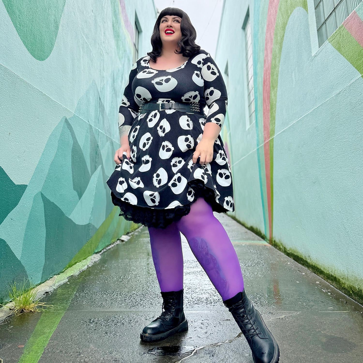 30 Denier Sheer Tights - Purple Haze - Image 17