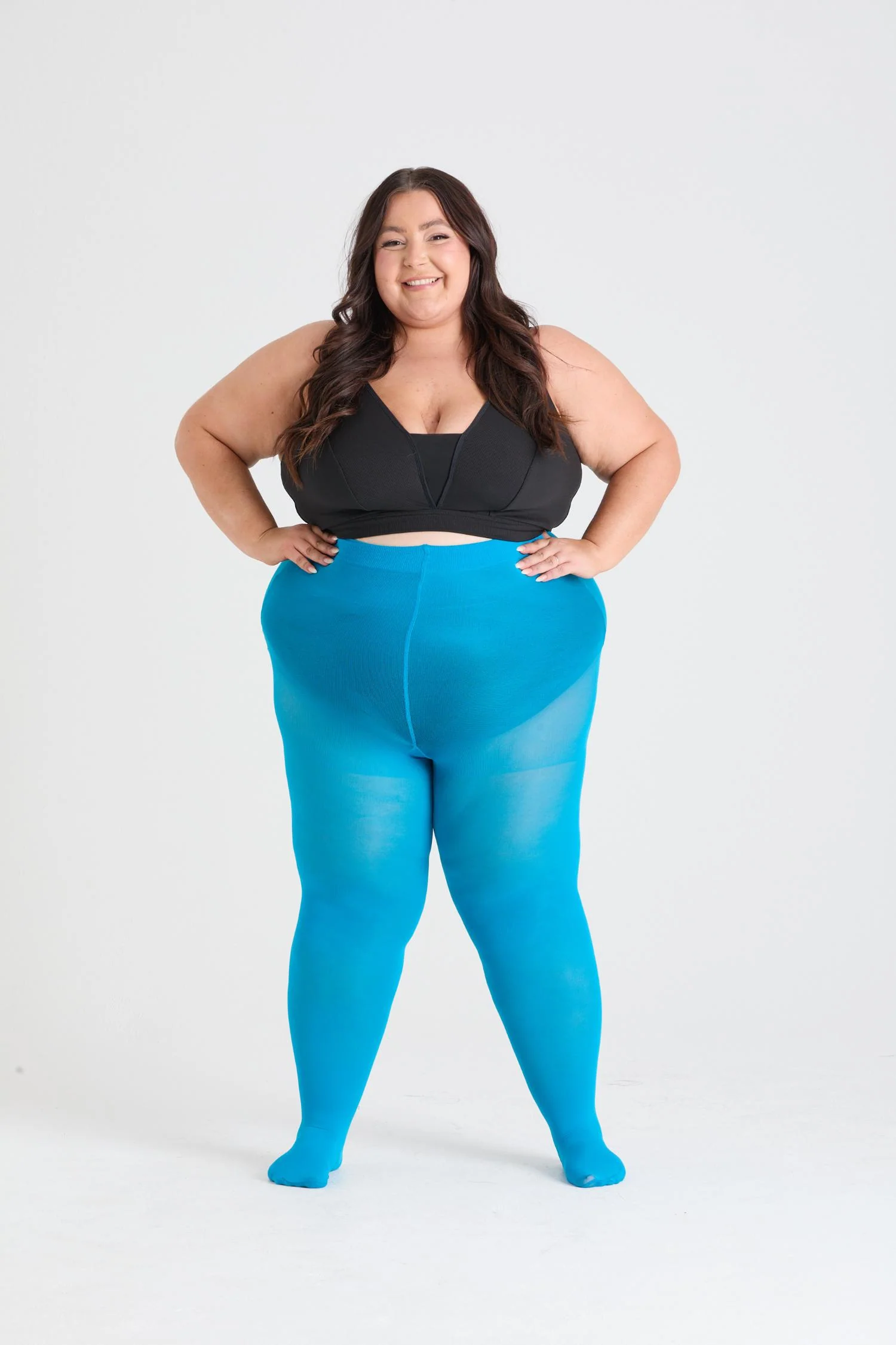 50 Denier Tights - Petrol Blue - Image 6