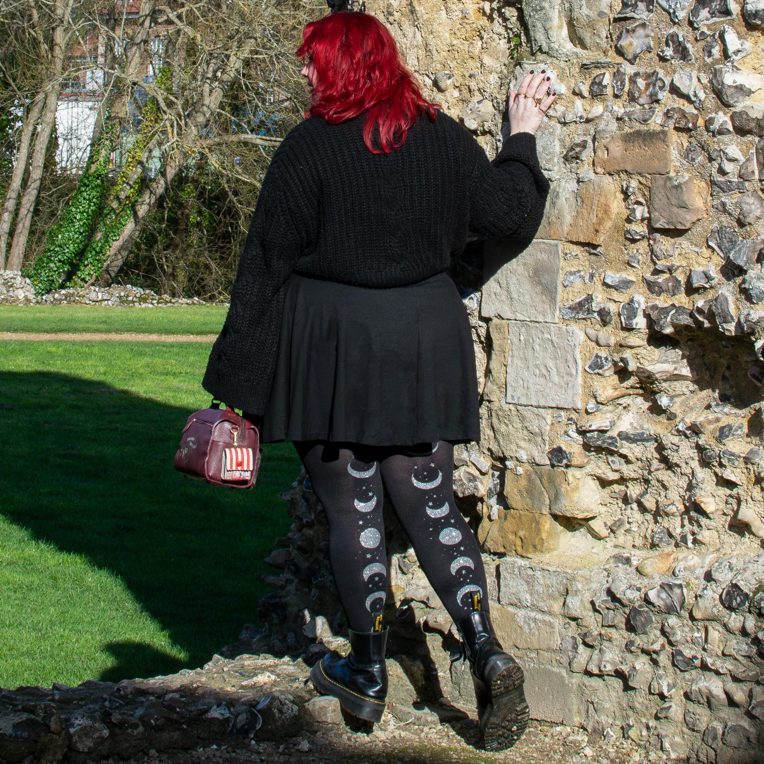 80 Denier Opaque Tights - Moon Phases - Image 11