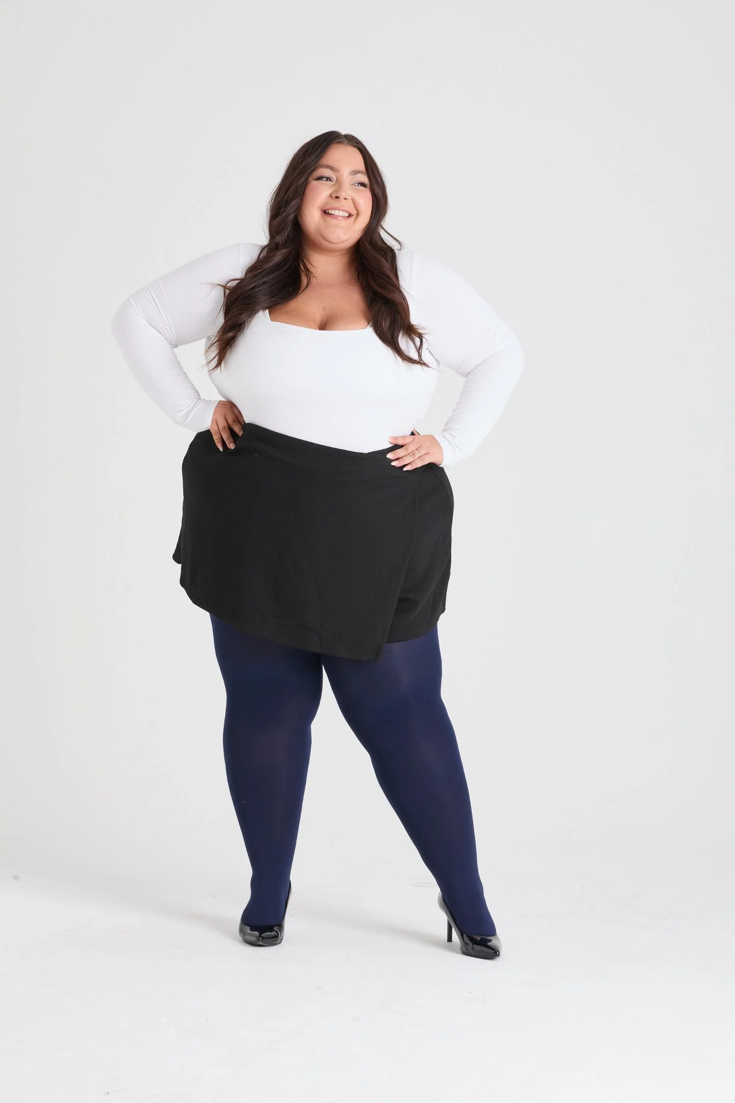 80 Denier Tights - Navy - Image 8