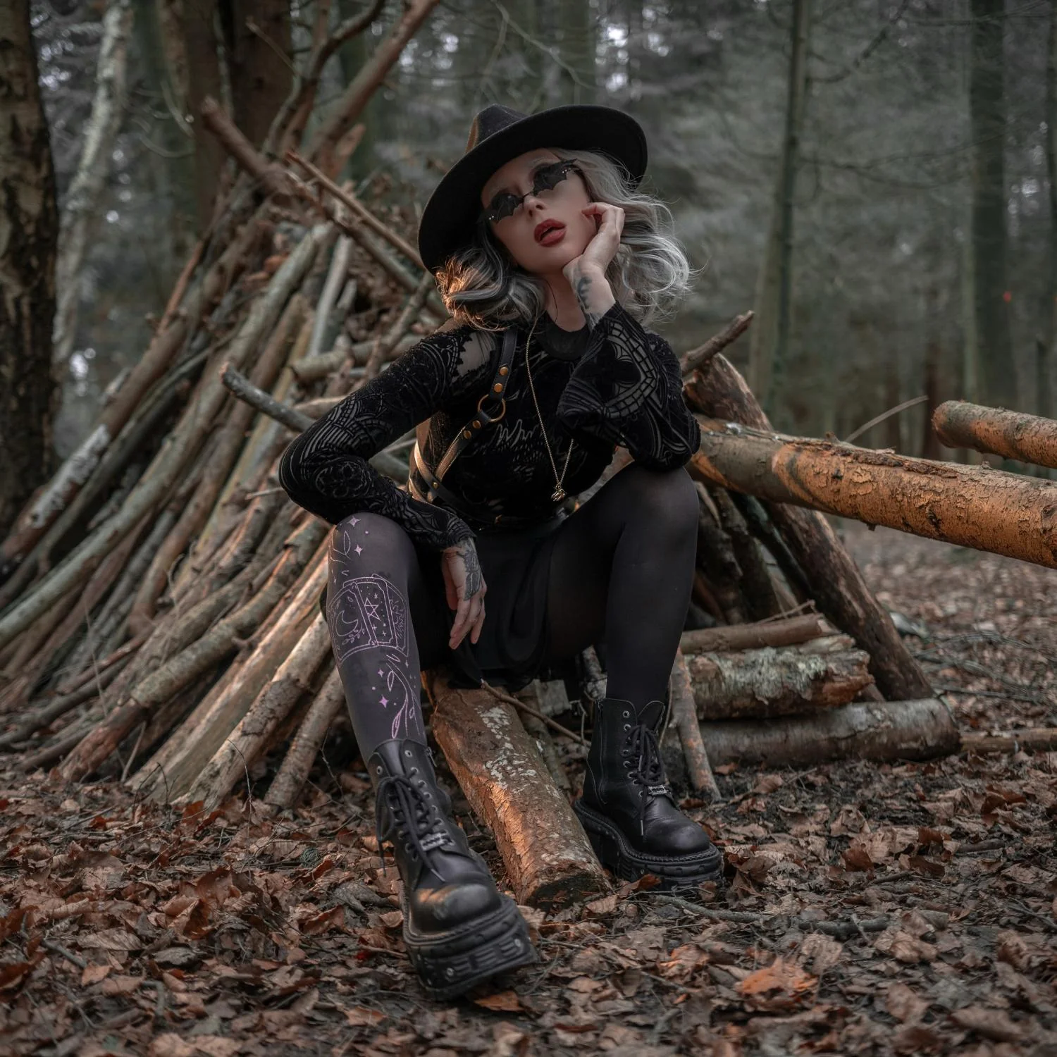 80 Denier Opaque Tights - Tarot - Image 10