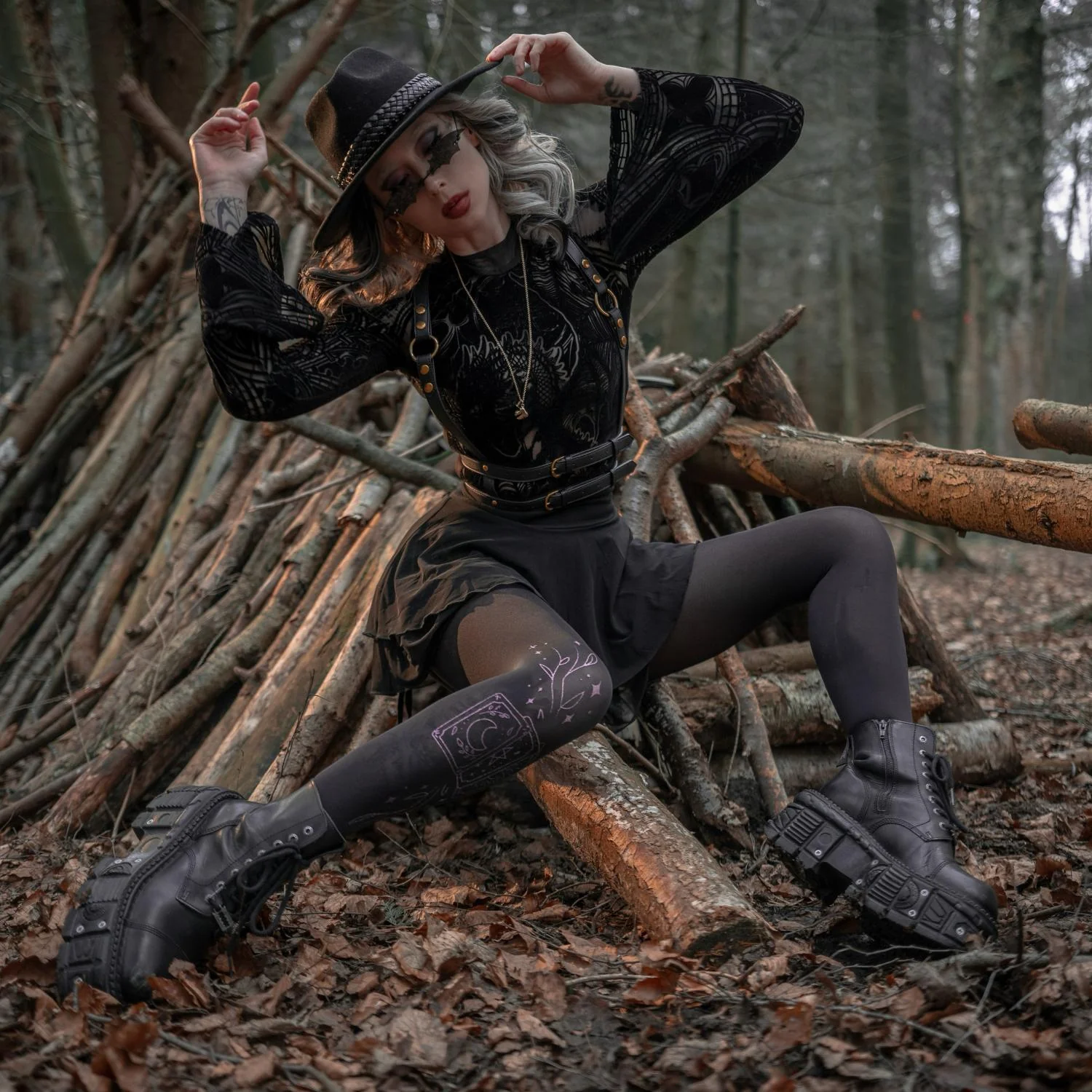 80 Denier Opaque Tights - Tarot - Image 13