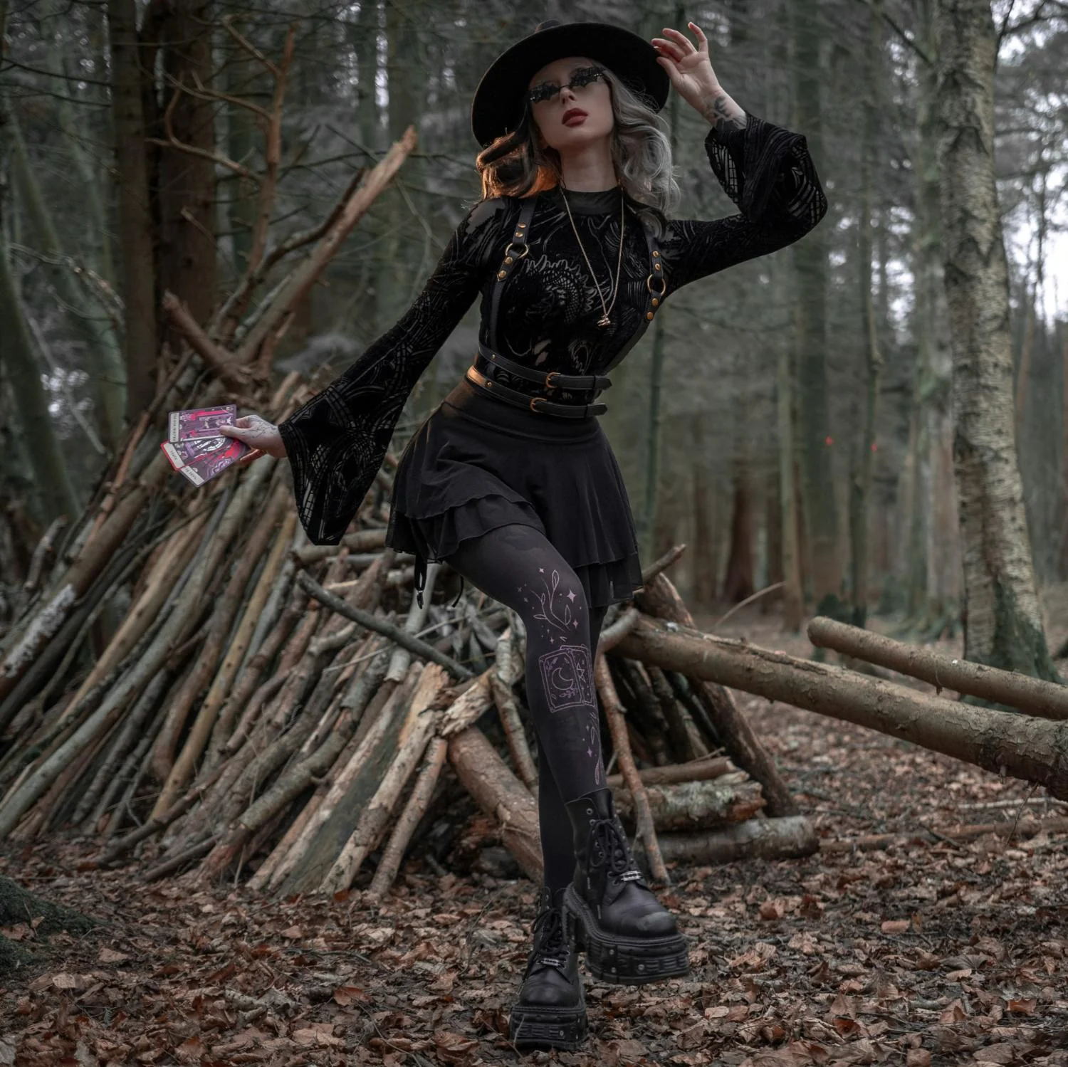 80 Denier Opaque Tights - Tarot - Image 4