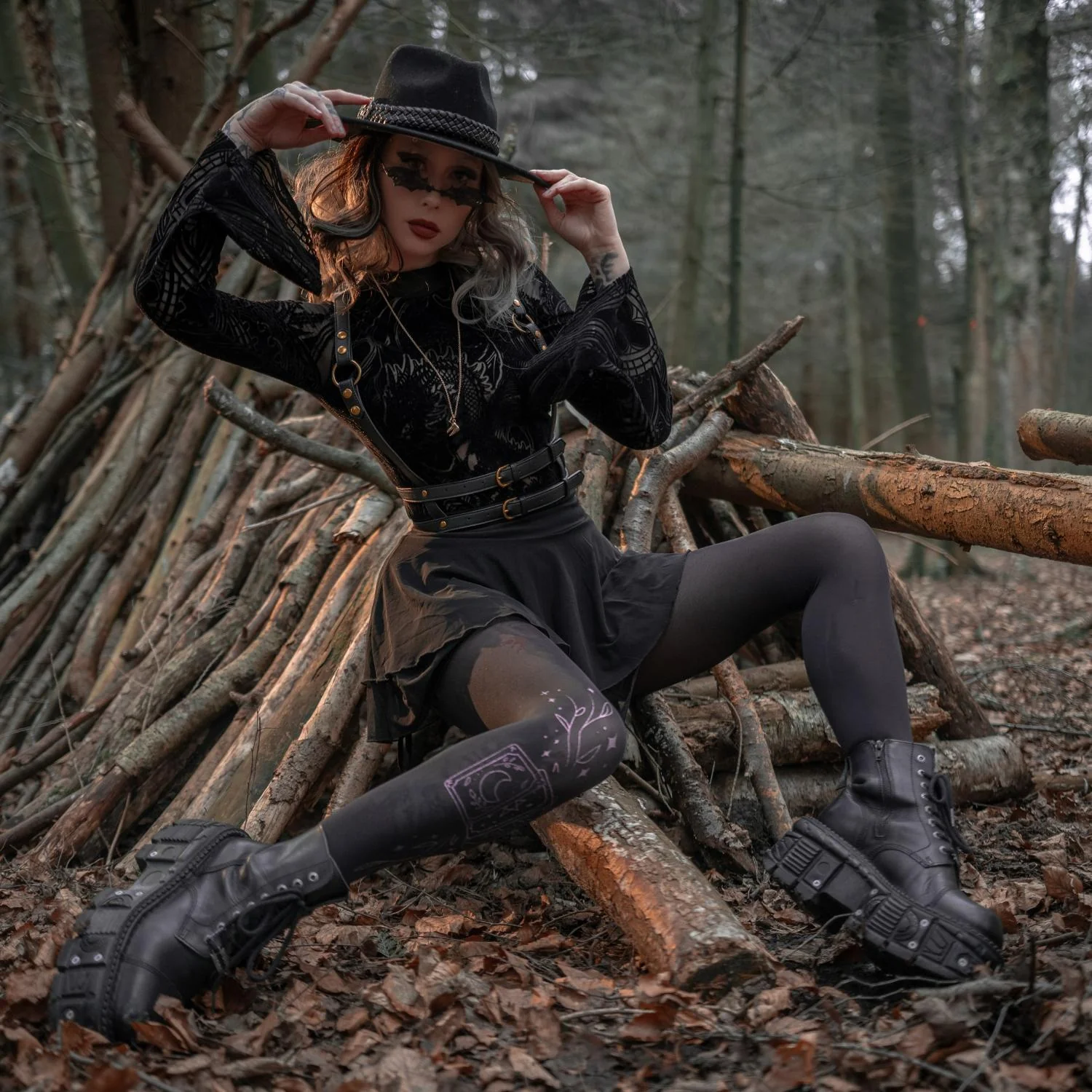 80 Denier Opaque Tights - Tarot - Image 9