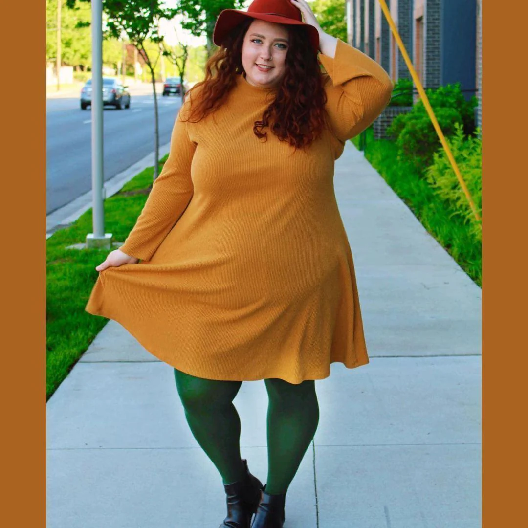 80 Denier Tights - Hit the Bottle Green - Image 6