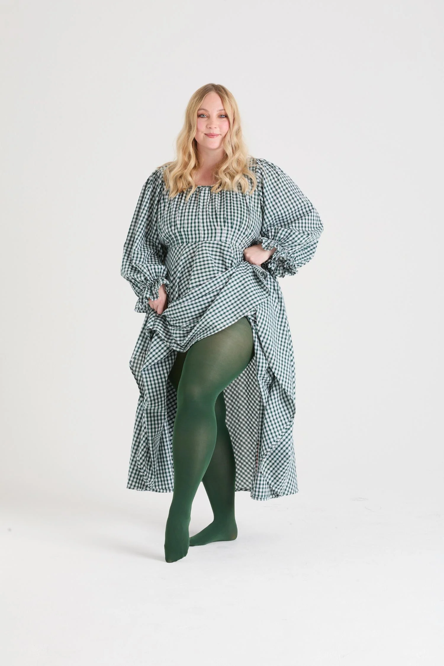 80 Denier Tights - Hit the Bottle Green - Image 8