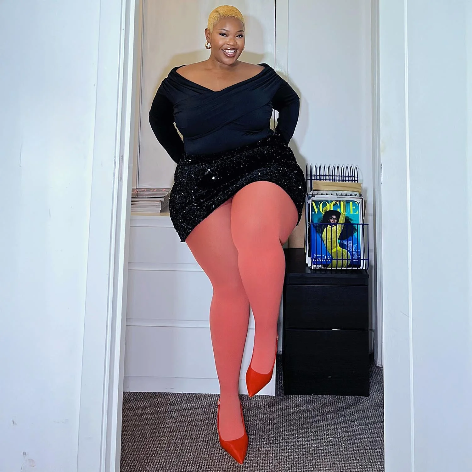 80 Denier Tights - Peach Party - Image 3