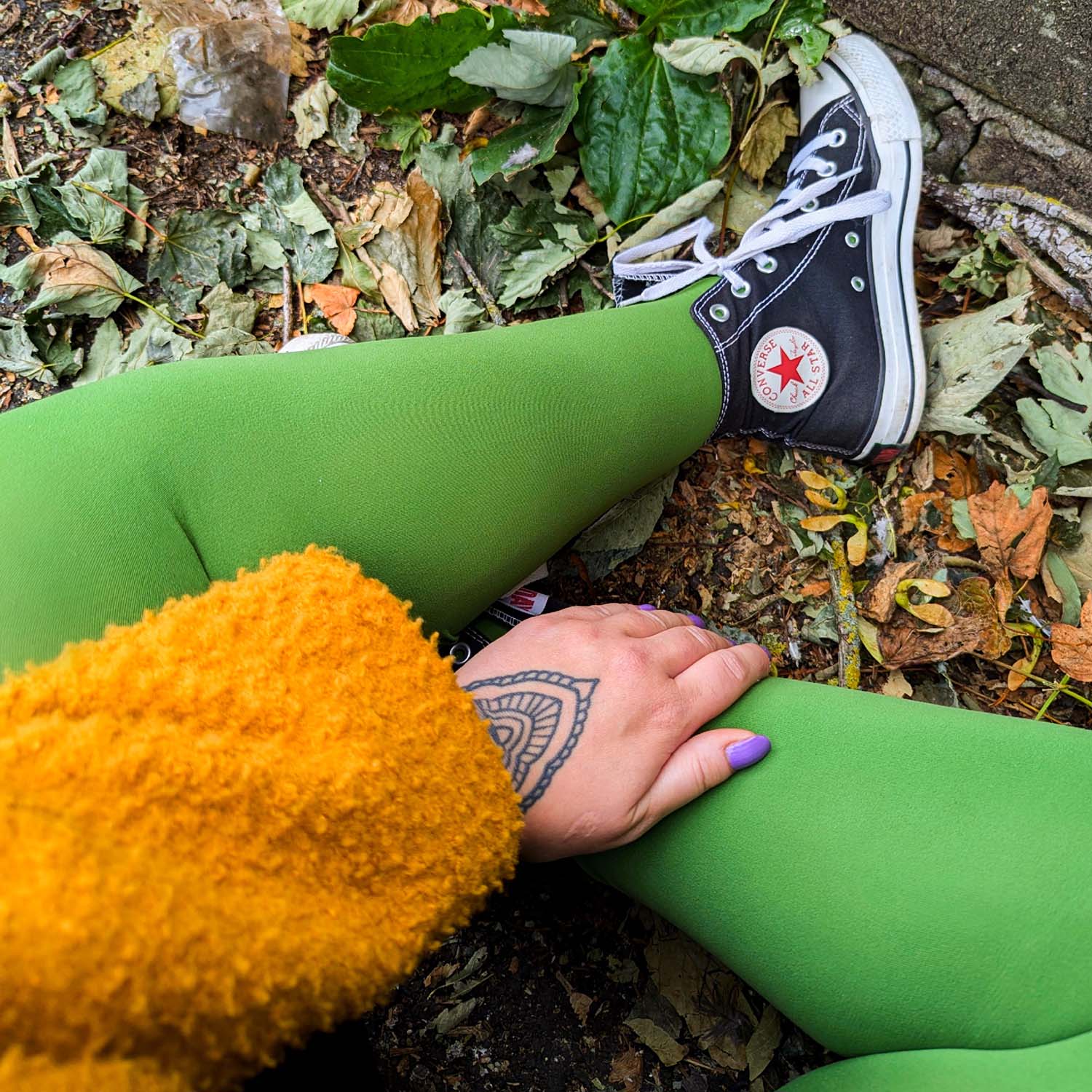 80 Denier Tights - Peas - Image 3
