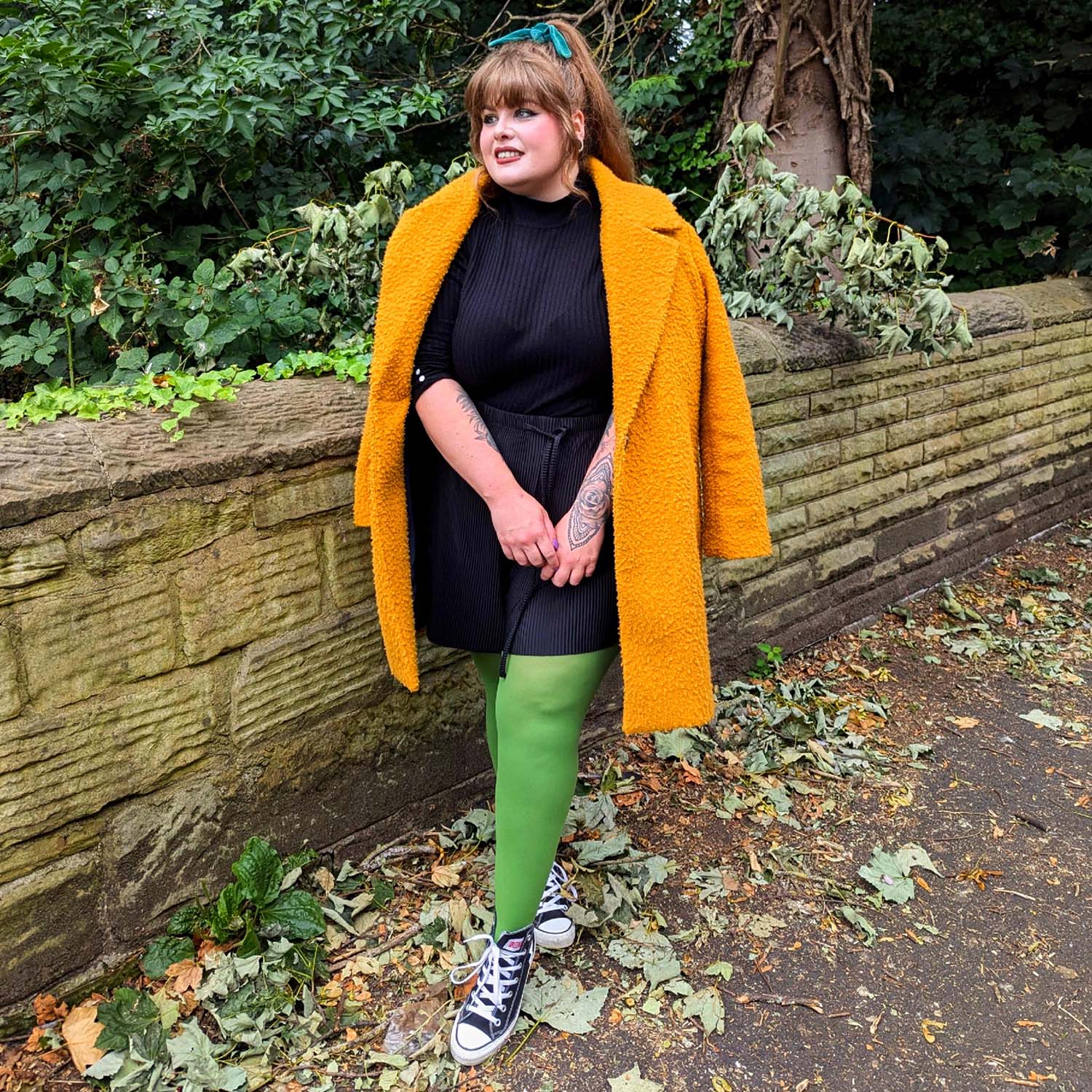 80 Denier Tights - Peas - Image 4