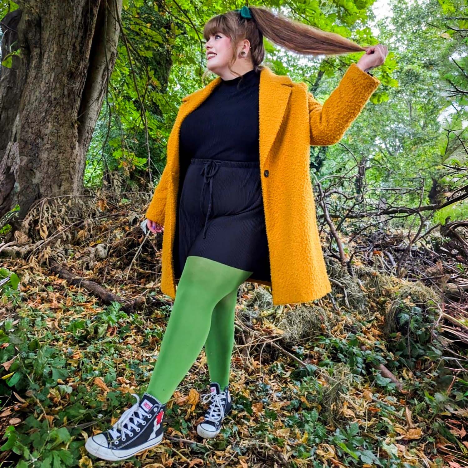 80 Denier Tights - Peas - Image 6