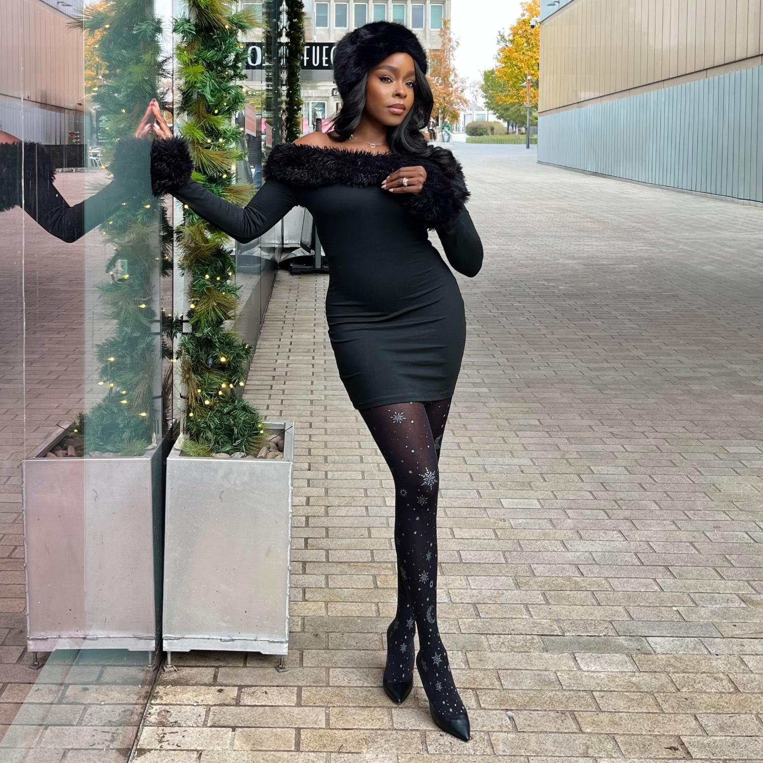 80 Denier Opaque Tights - Winter Solstice - Image 6