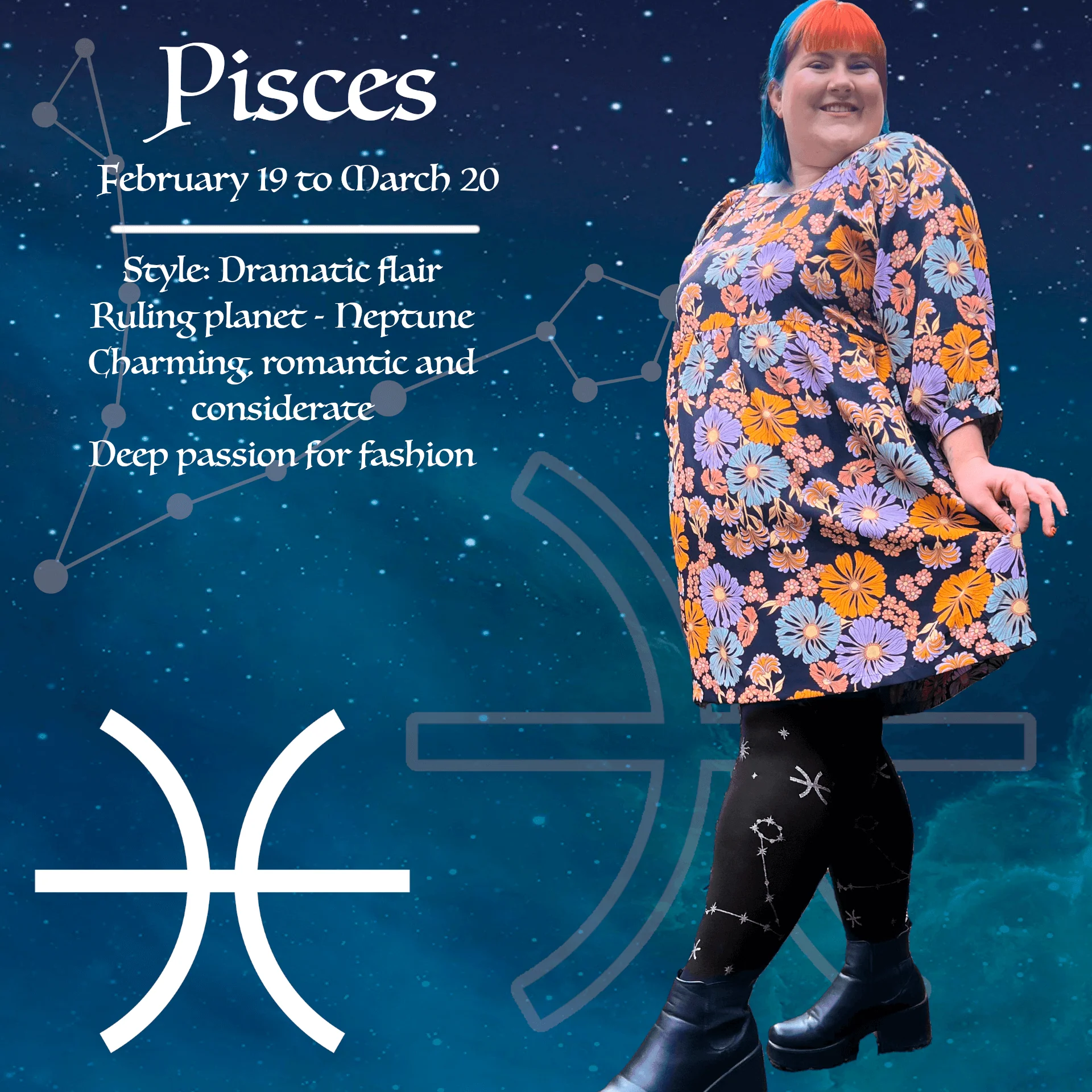 Zodiac Tights - Pisces - Image 2