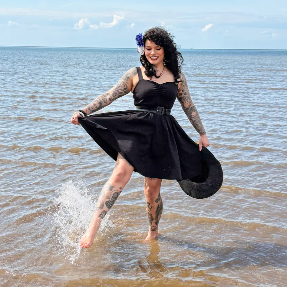 Audrey Dress - Black - Image 2