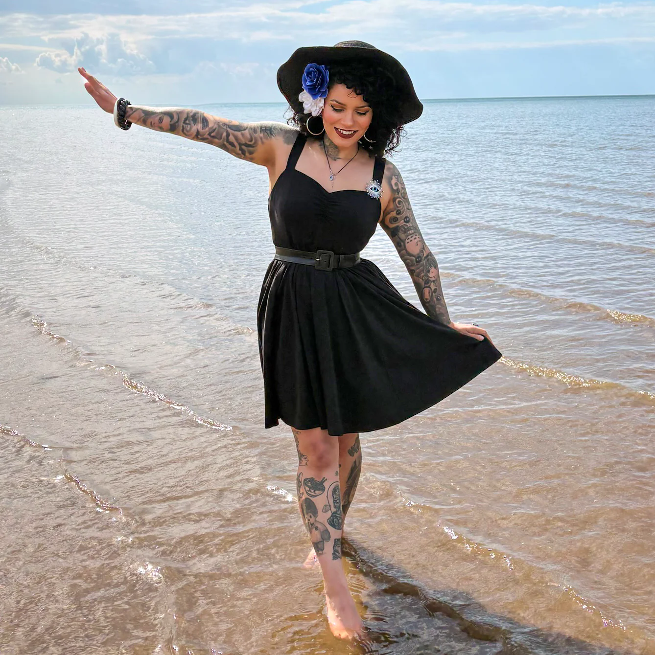 Audrey Dress - Black - Image 3
