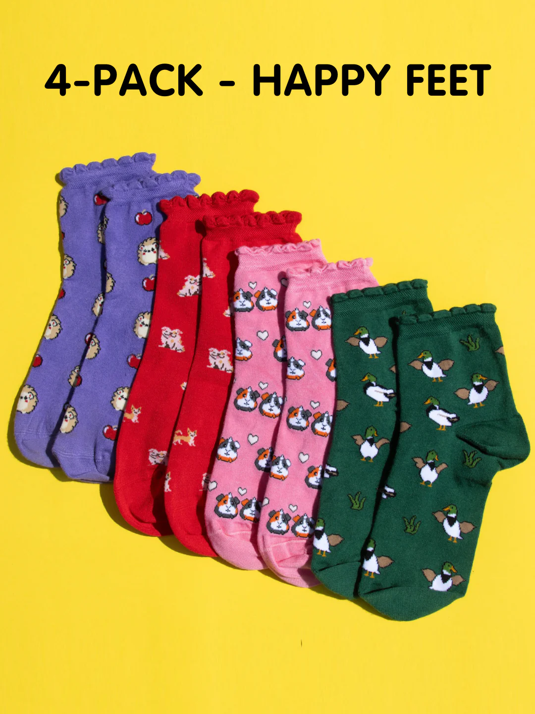 Ultimate Bamboo Ankle Socks - Happy Feet 4 Pair Bundle - Image 11