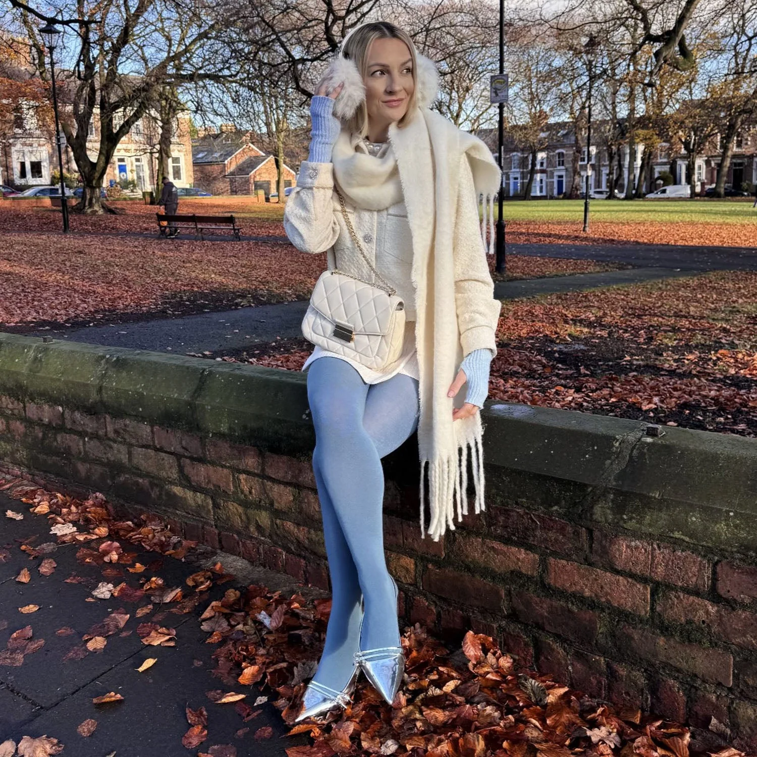 Bamboo Tights - Denim - Image 5