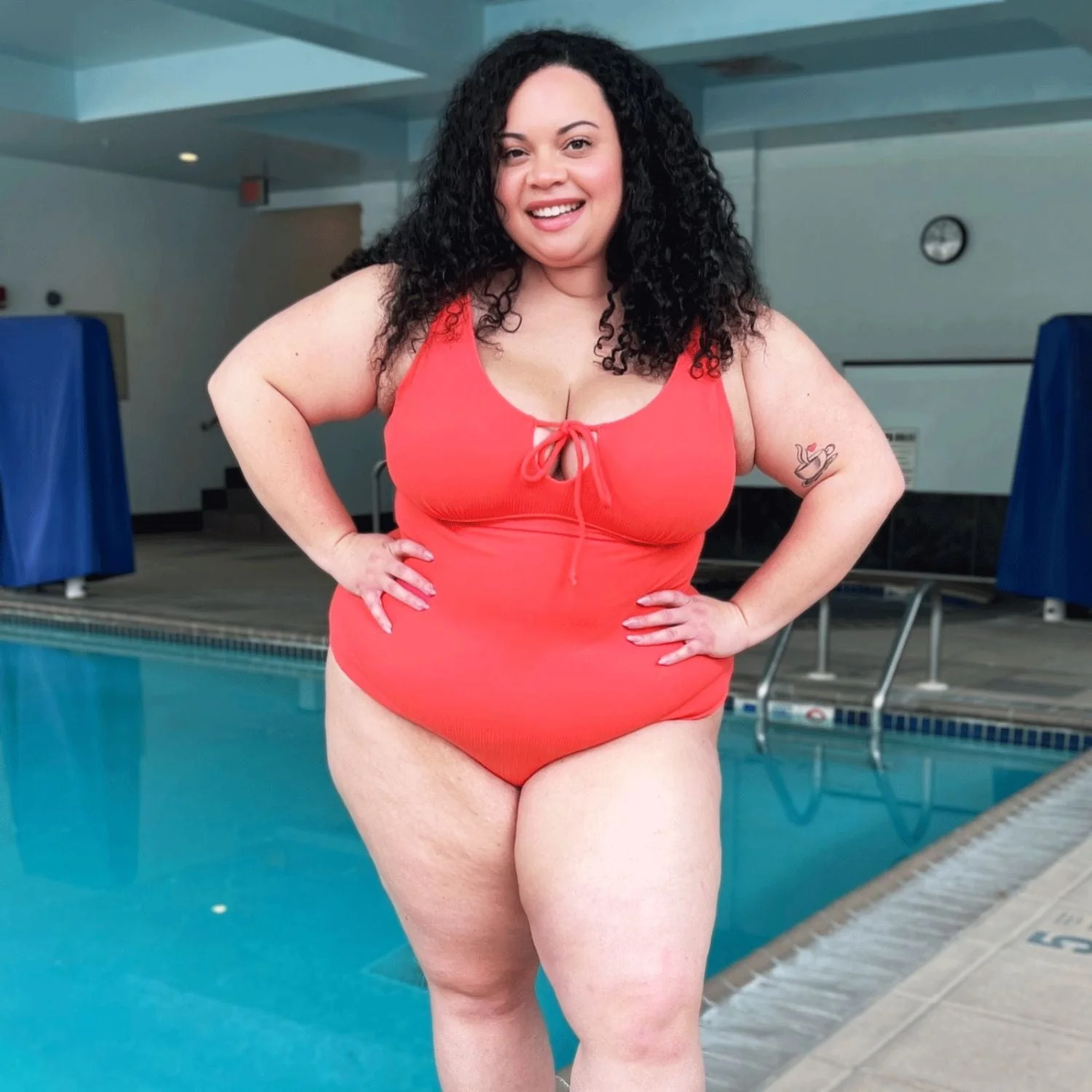 I'll Be Right Here Swimsuit - Coral - Image 13