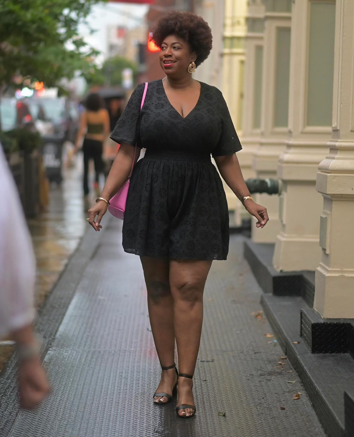 Broderie Anglaise Playsuit - Black - Image 2