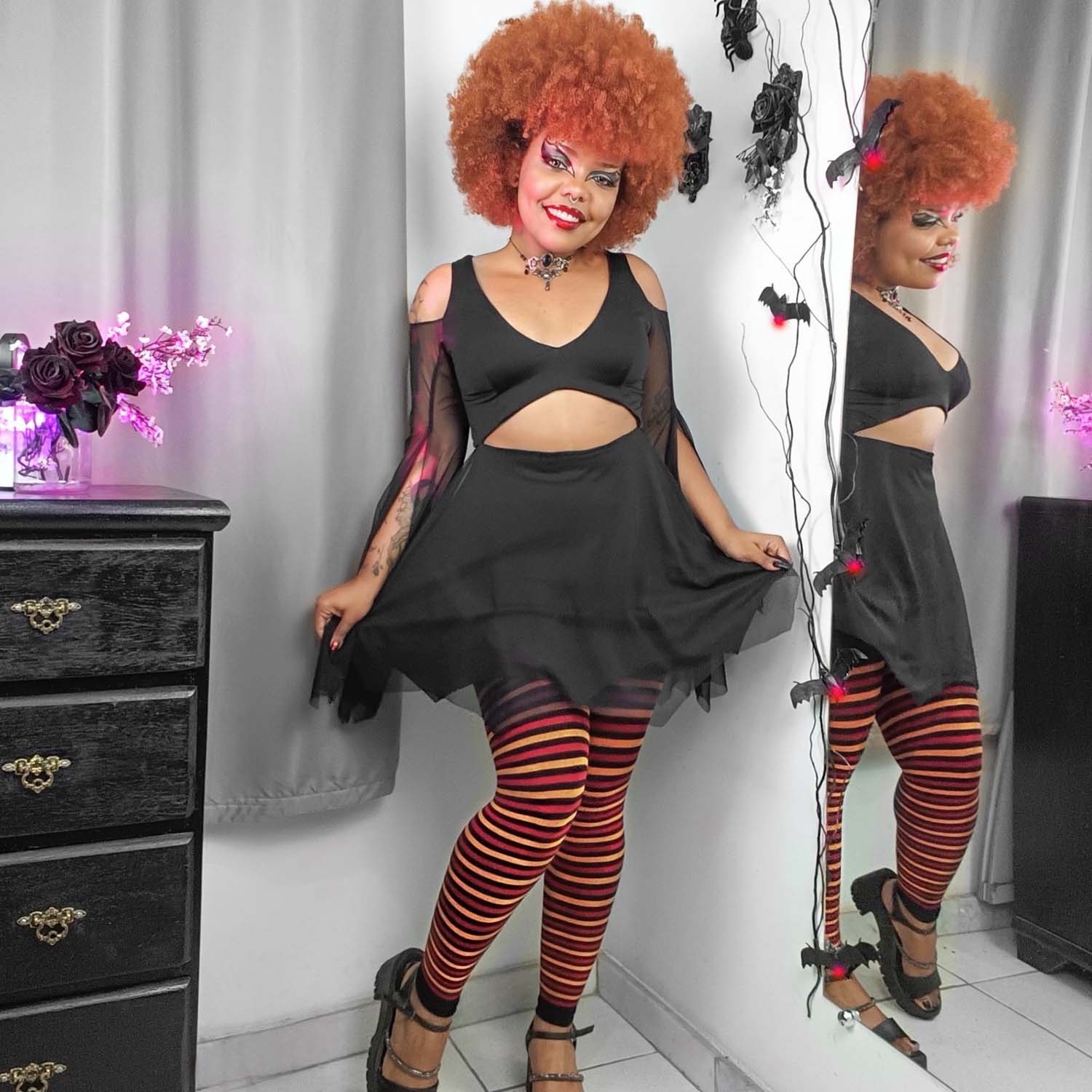 Cinnabar Footless Tights - Arctinae - Image 2