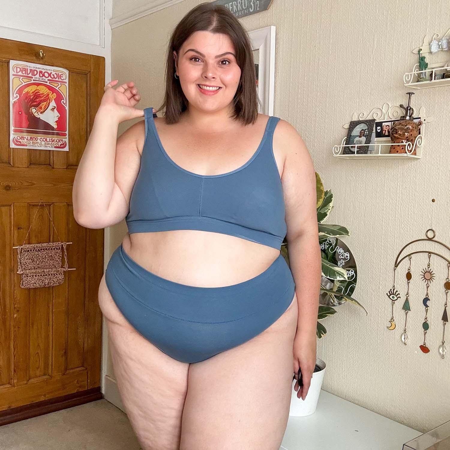 Comfort Cotton Bra - Denim - Image 12