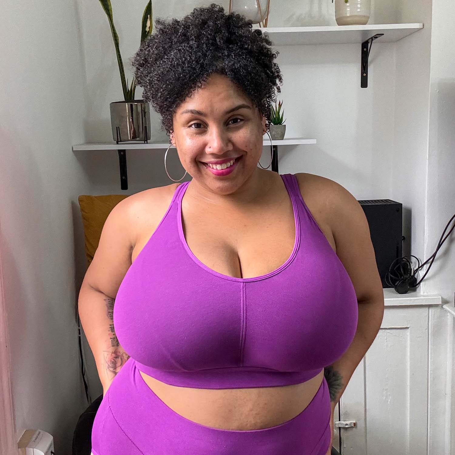 Comfort Cotton Bra - Grape Escape - Image 3