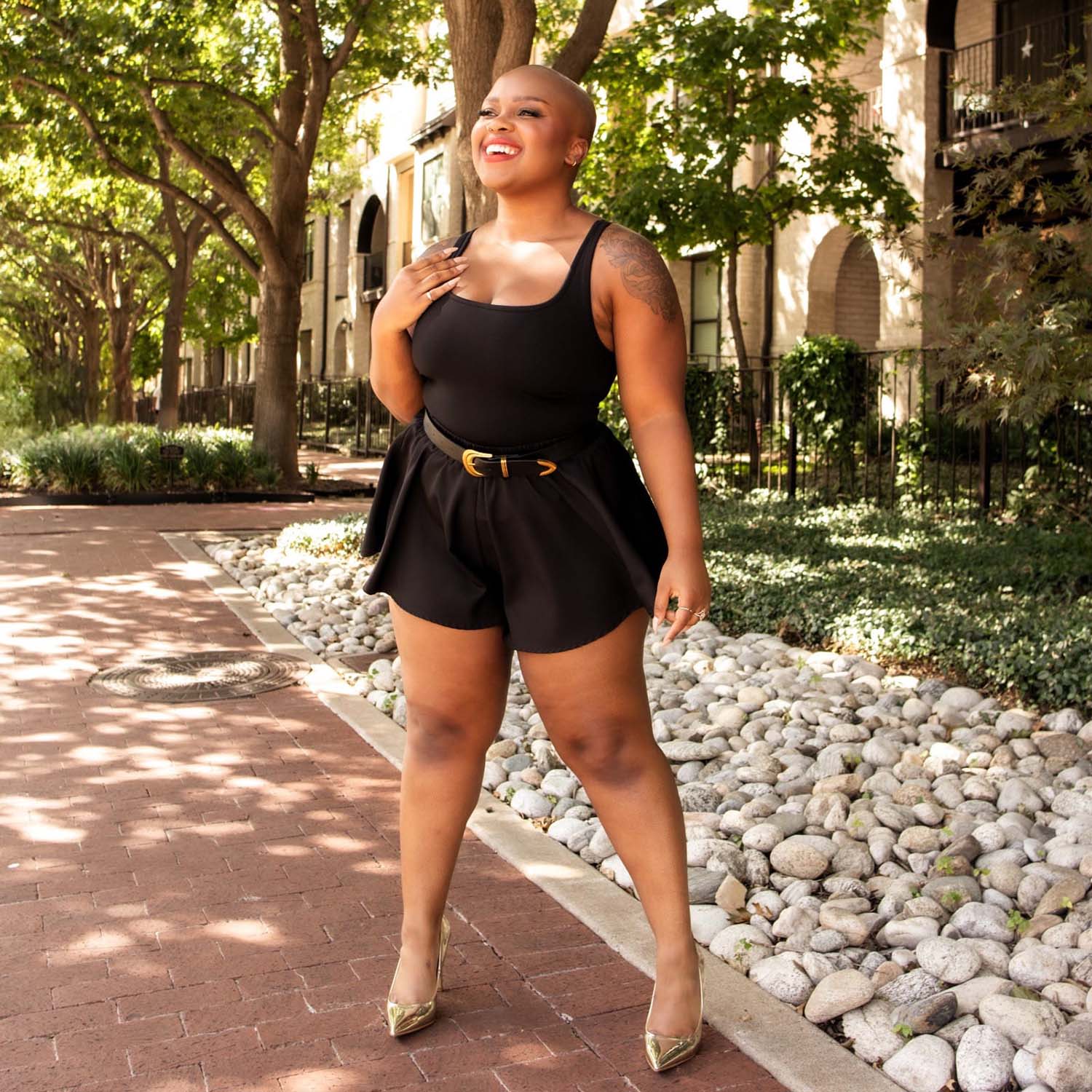 Strappy Cotton Bodysuit - Image 4