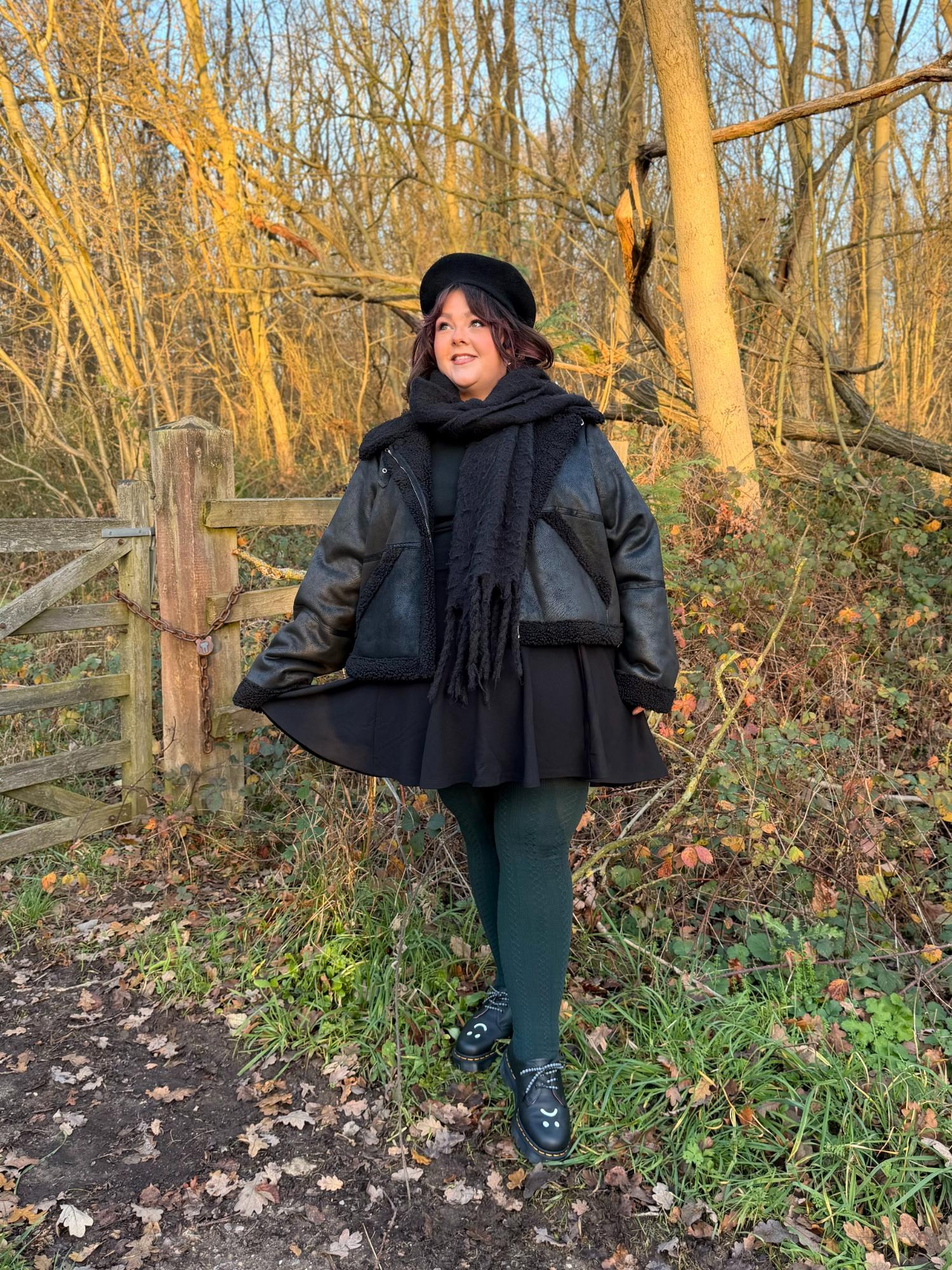 Bessie Aviator Jacket - Black - Image 12