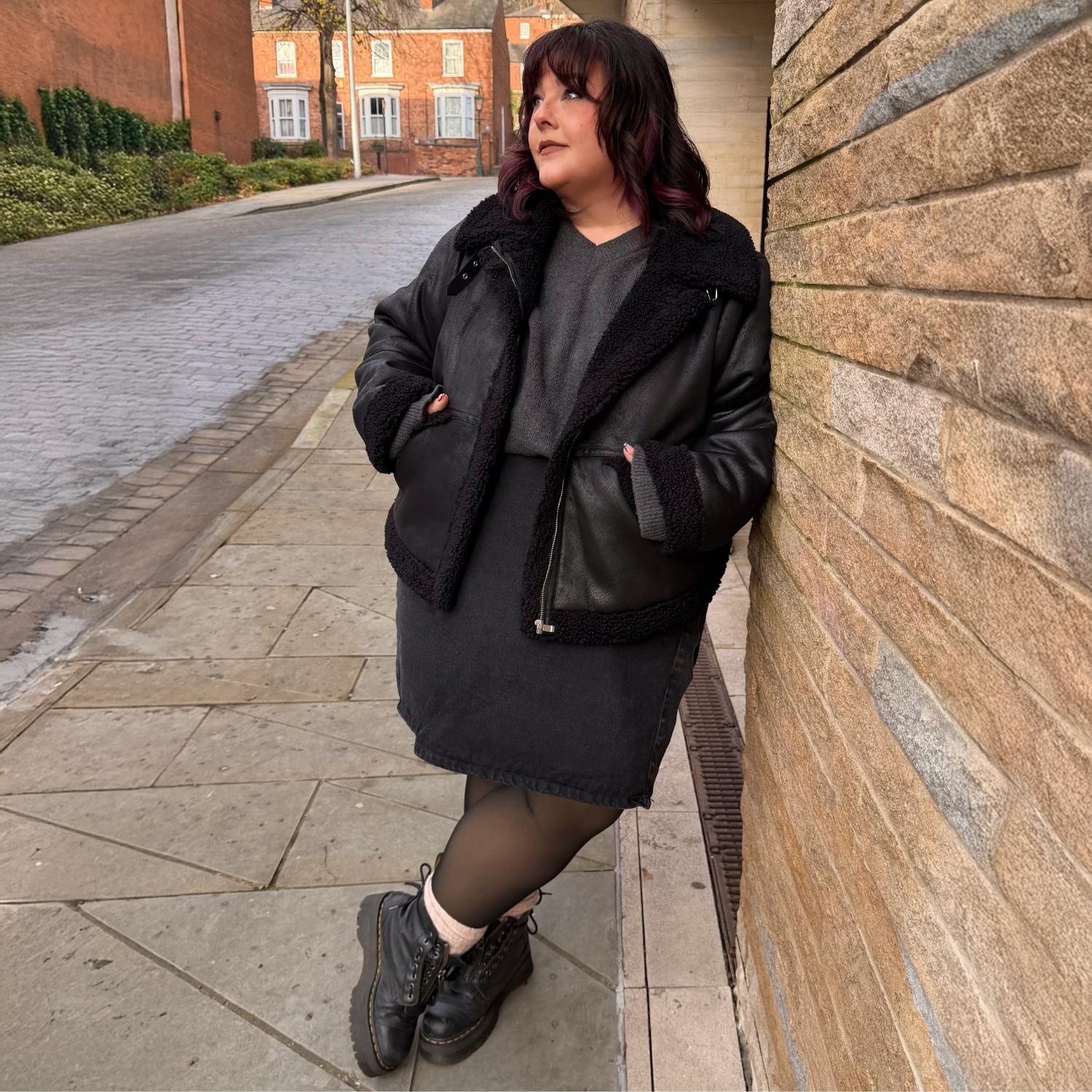 Bessie Aviator Jacket - Black - Image 13