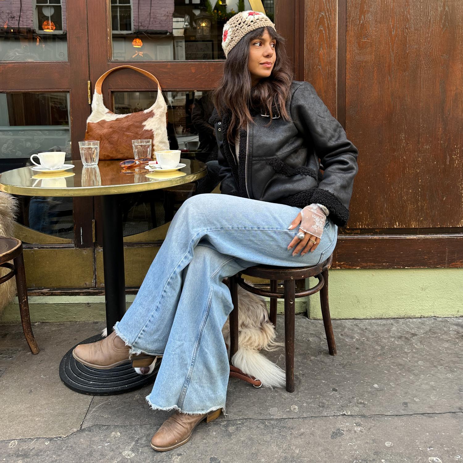 Bessie Aviator Jacket - Black - Image 21