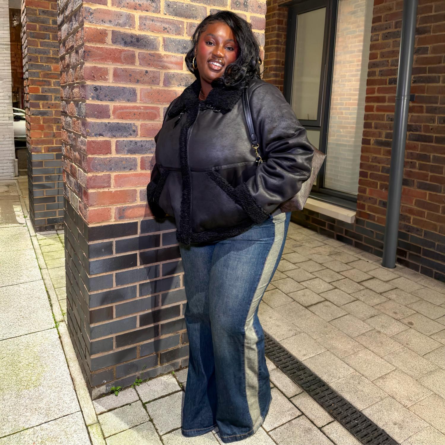 Bessie Aviator Jacket - Black - Image 38