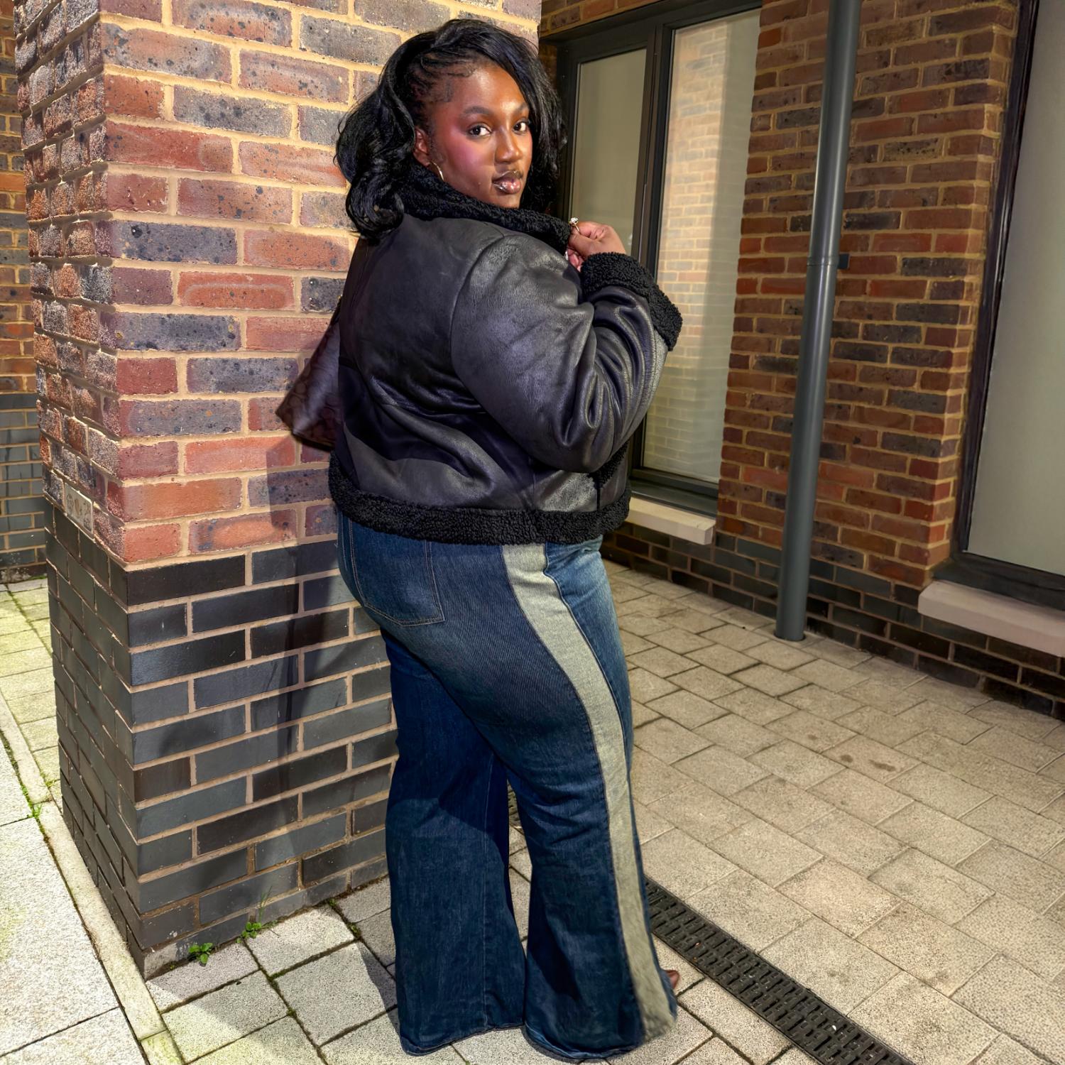 Bessie Aviator Jacket - Black - Image 44