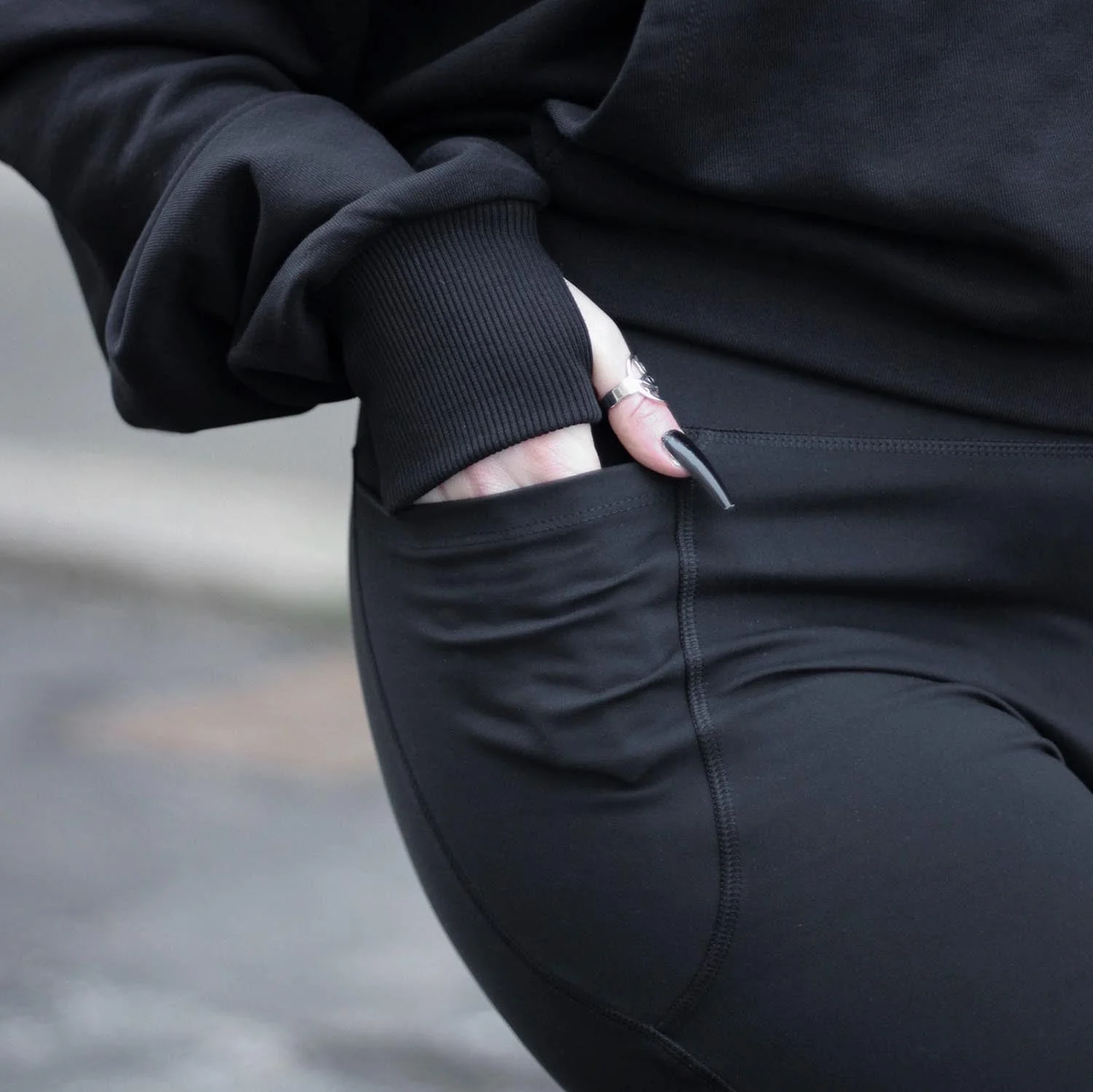 Organic Cotton Cropped Hoodie with Bow Back - Image 12