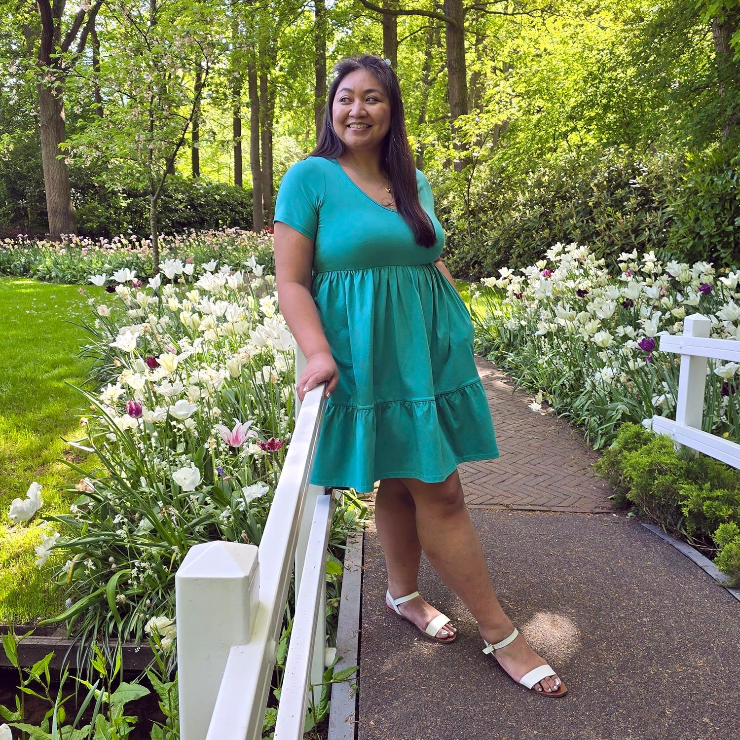 Tiered Mini Dress - Beach Bum - Image 3