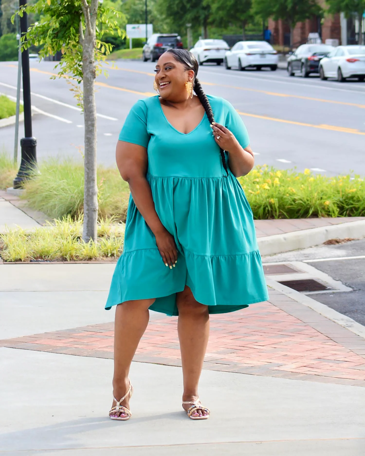Tiered Mini Dress - Beach Bum - Image 4