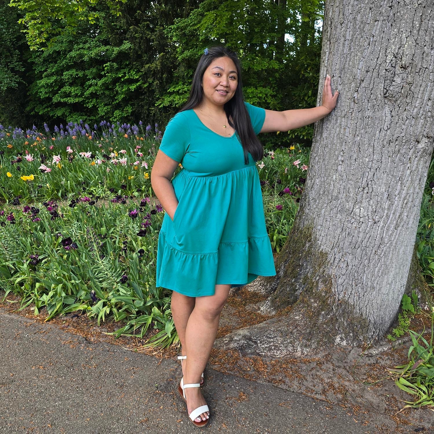 Tiered Mini Dress - Beach Bum - Image 5