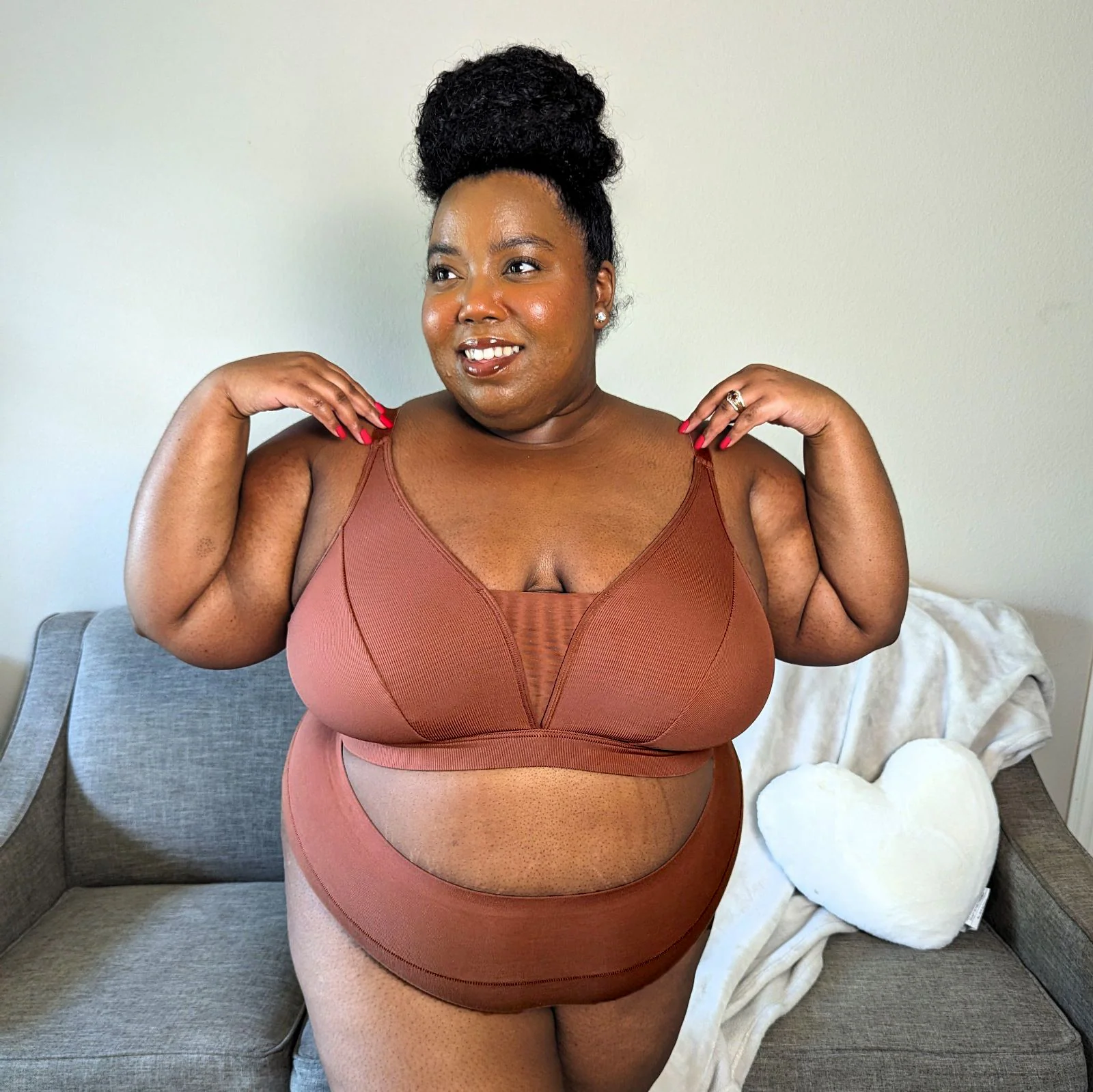 Everyday Ribbed Bra - Root Beer - Image 4