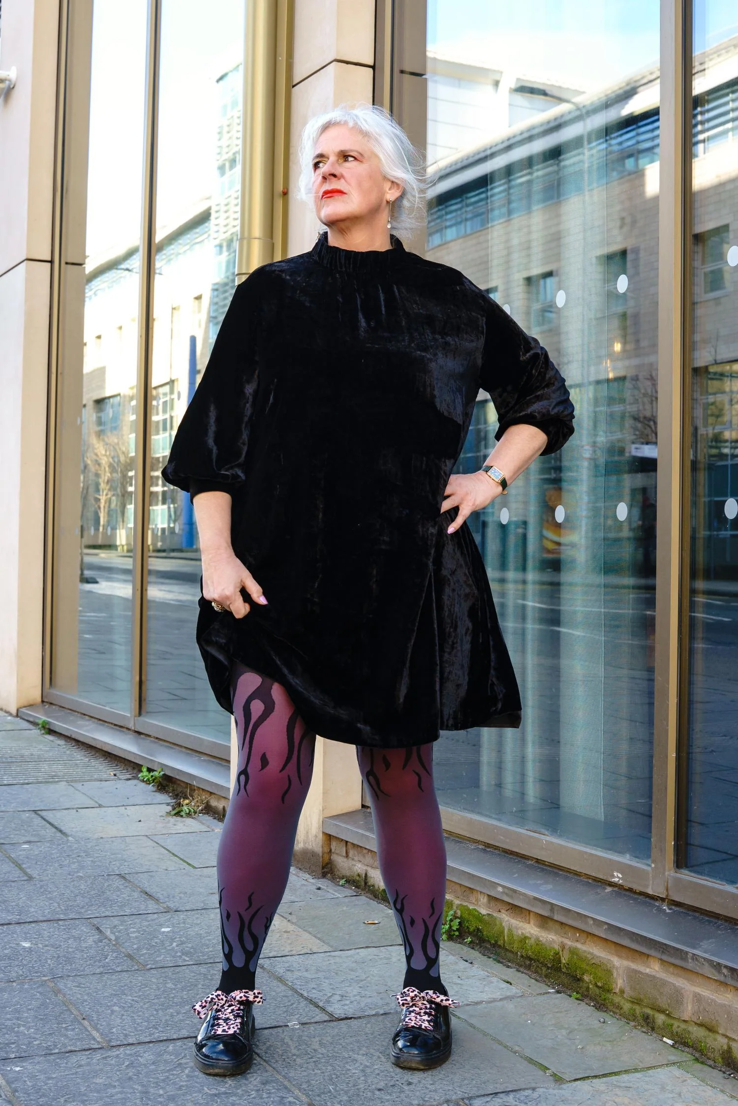 Flames Sheer Tights - Image 7