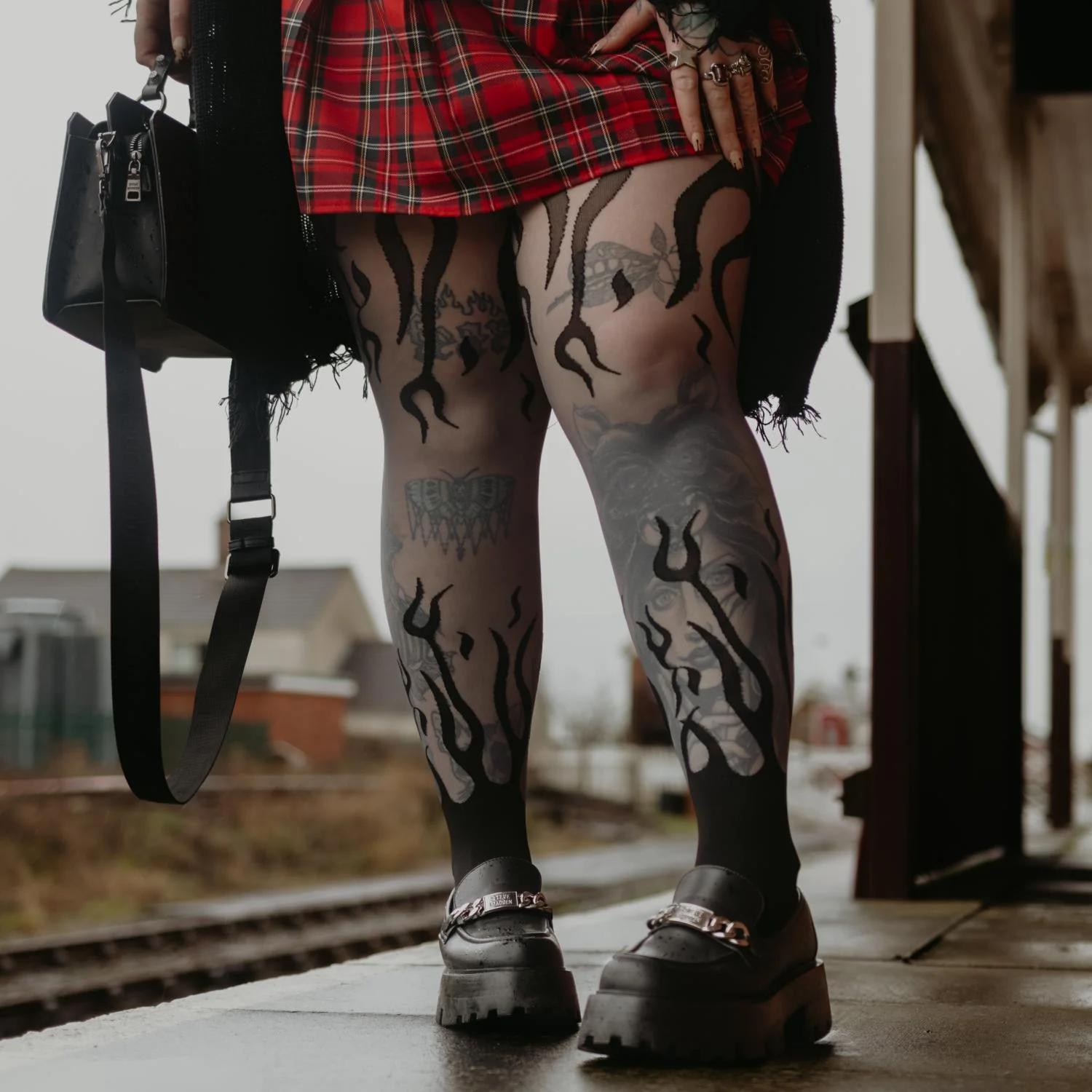 Flames Sheer Tights - Image 8