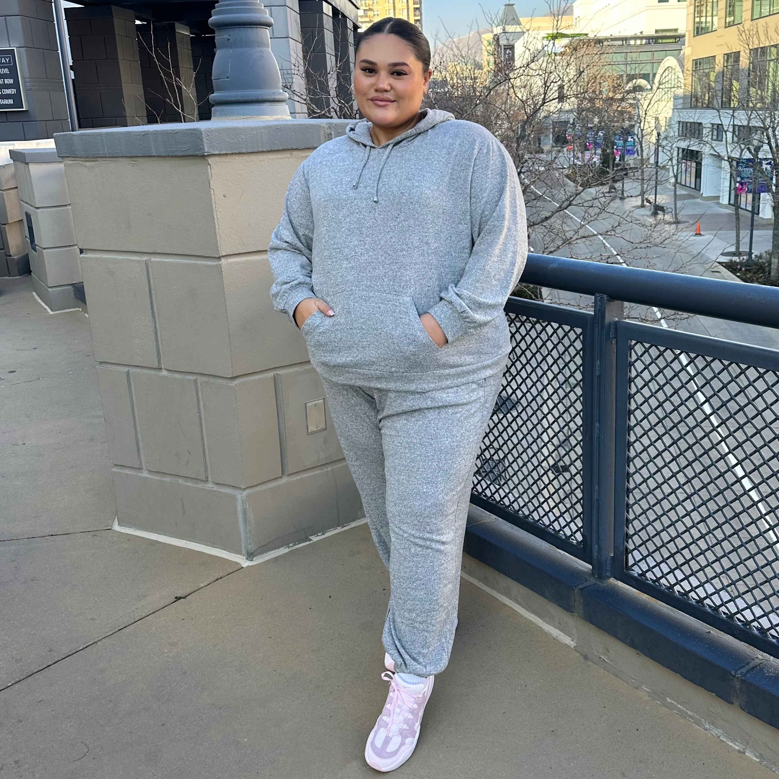 Hoodie - Grey Marl - Image 3