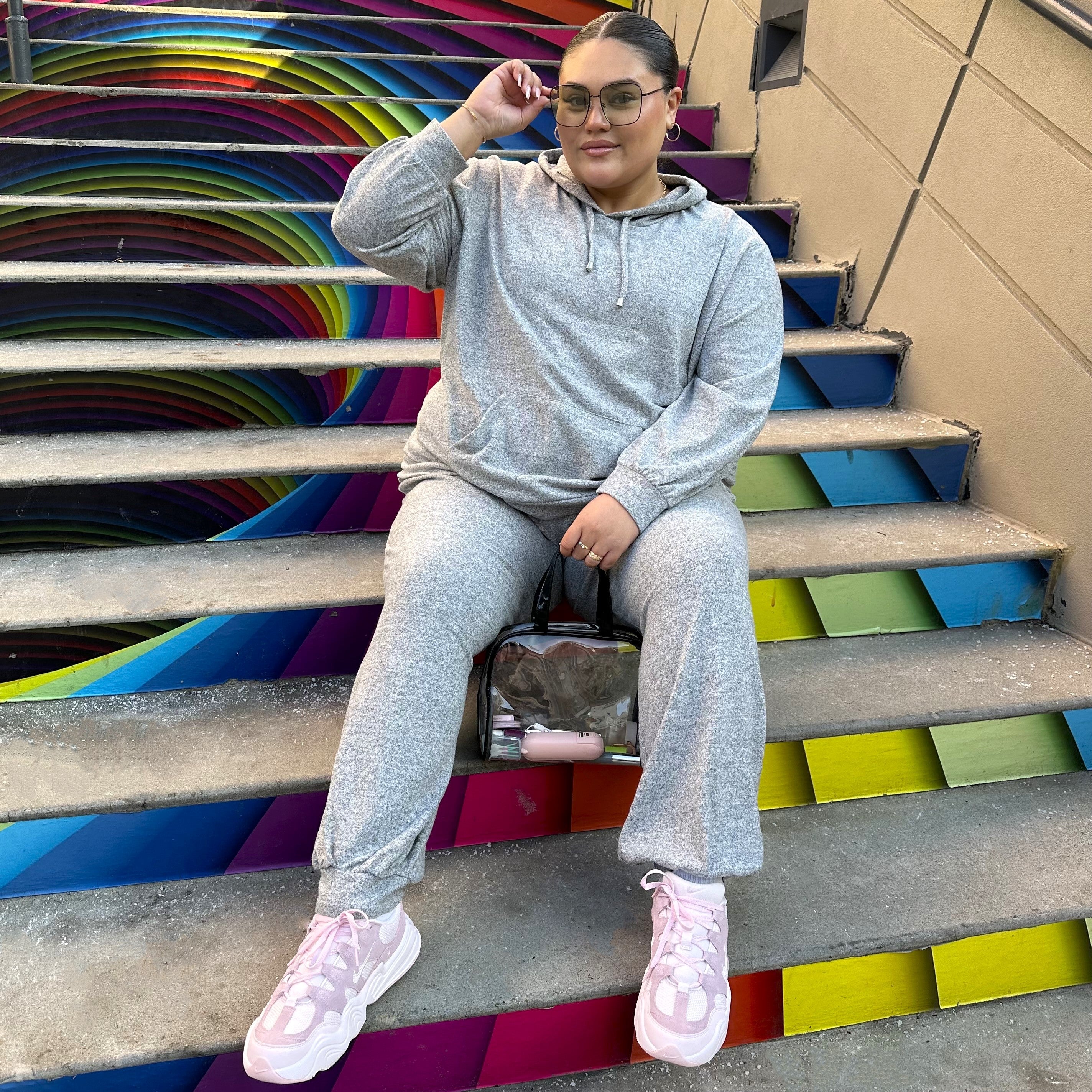 Hoodie - Grey Marl - Image 5