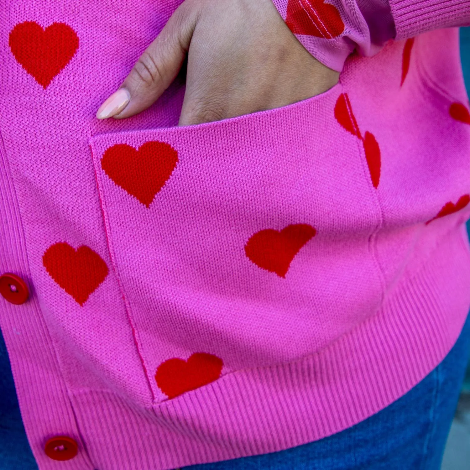 Cotton Rich Cardigan - Love Me - Image 5