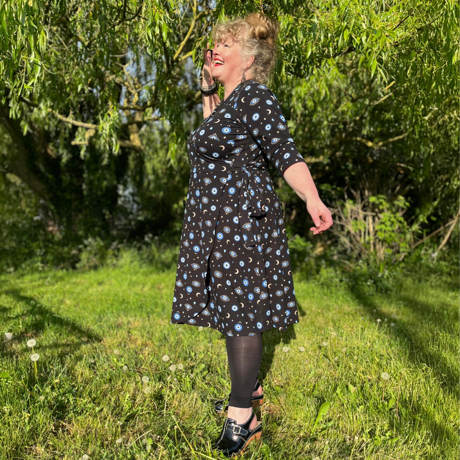 Malocchio Wrap Dress - Image 10