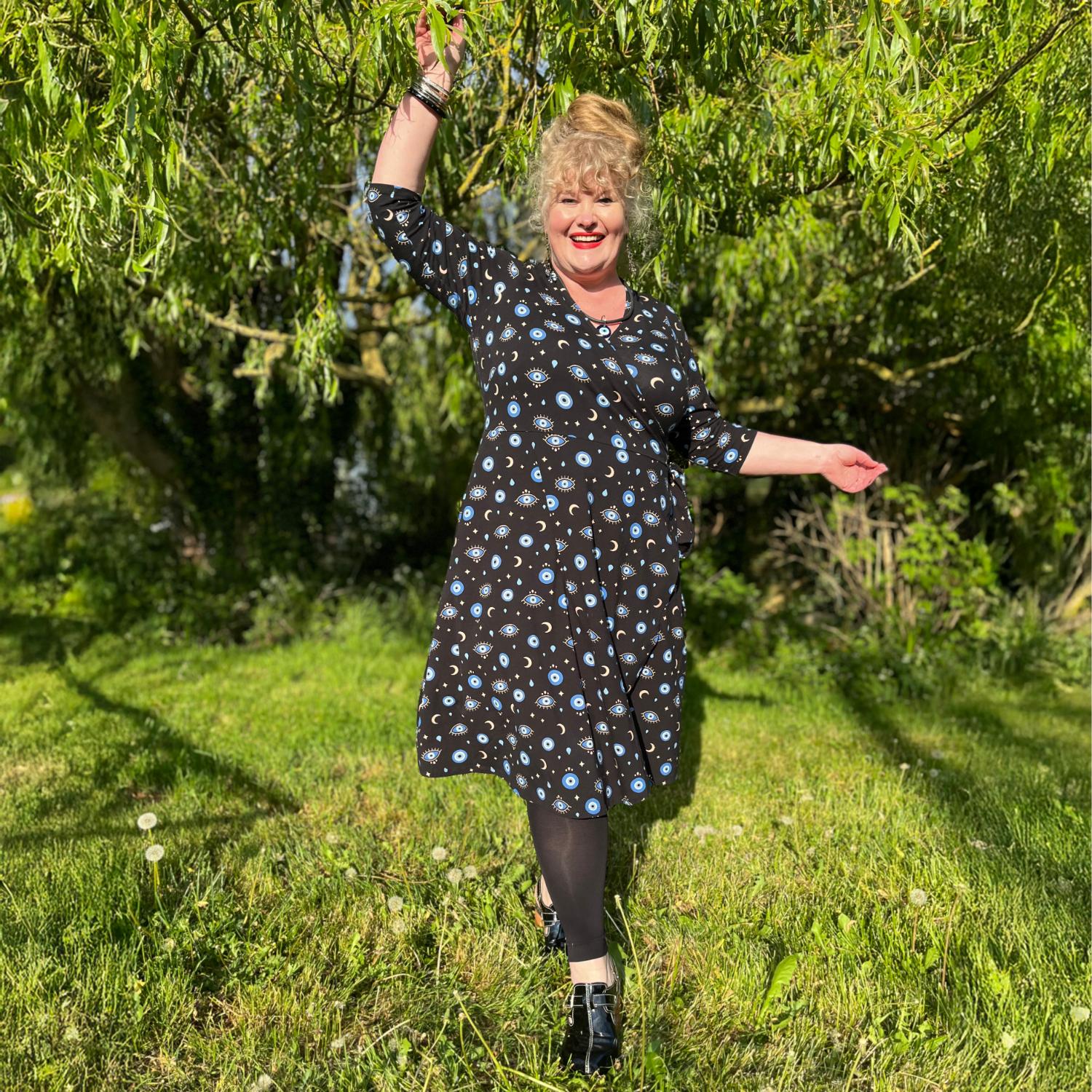 Malocchio Wrap Dress - Image 13
