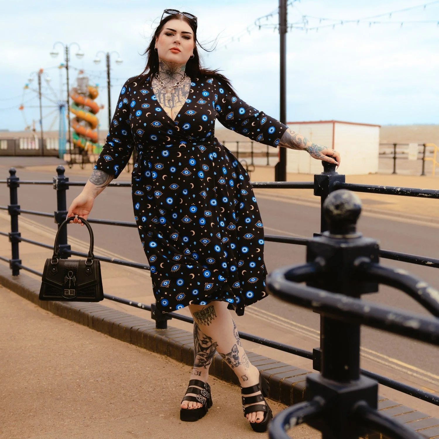 Malocchio Wrap Dress - Image 3