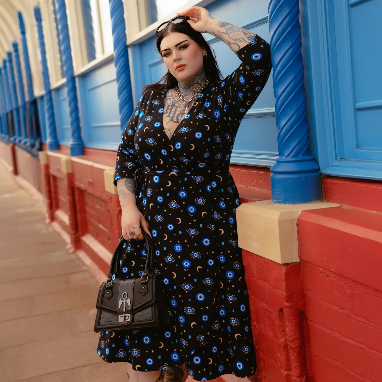 Malocchio Wrap Dress - Image 8
