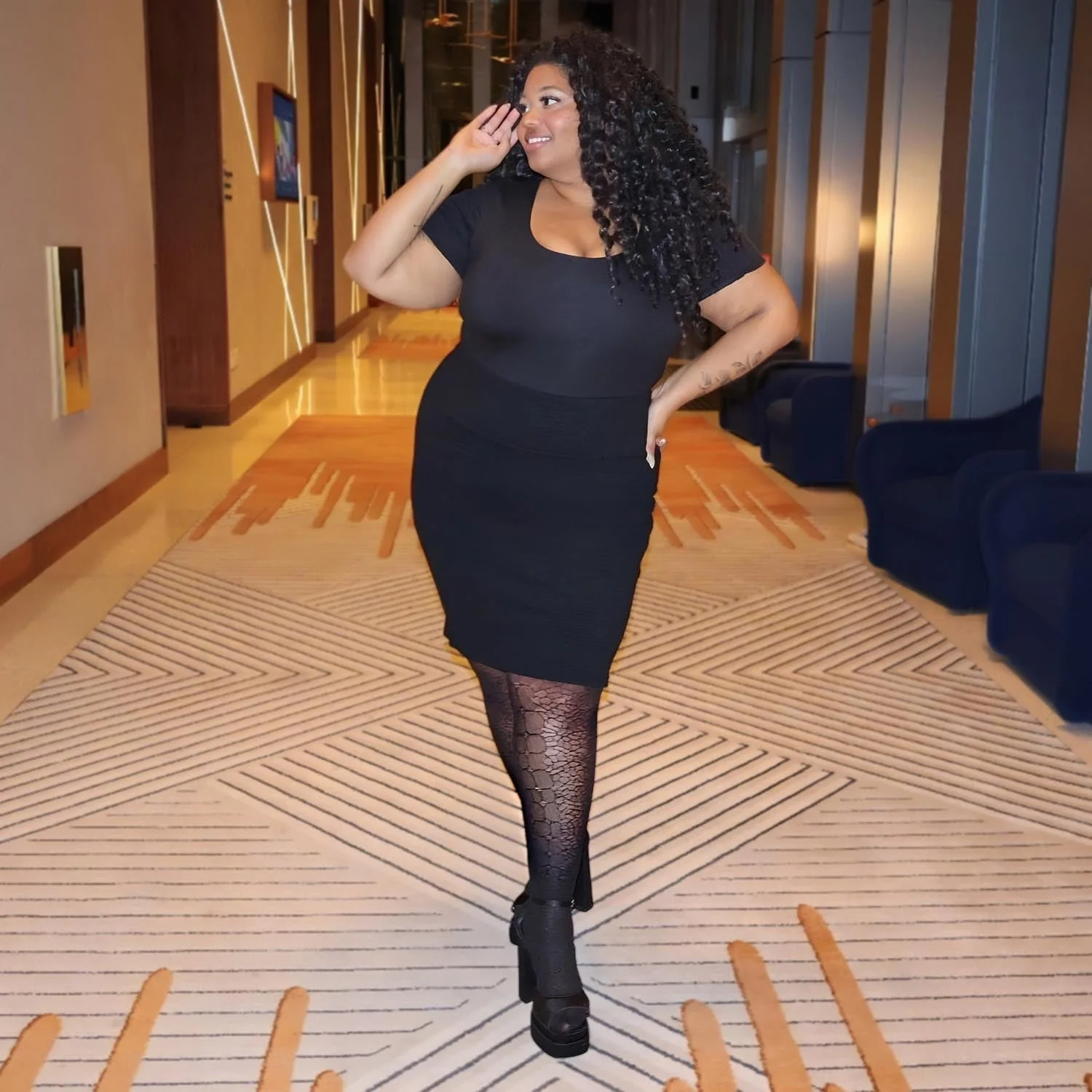 Mini Pencil Skirt - Archean - Image 6